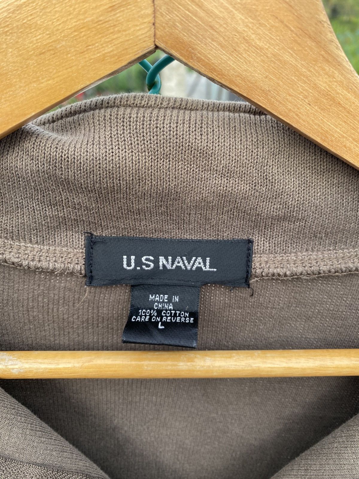 Japanese Brand US Naval olive brown half zip sweater Size US M / EU 48-50 / 2 - 6 Thumbnail