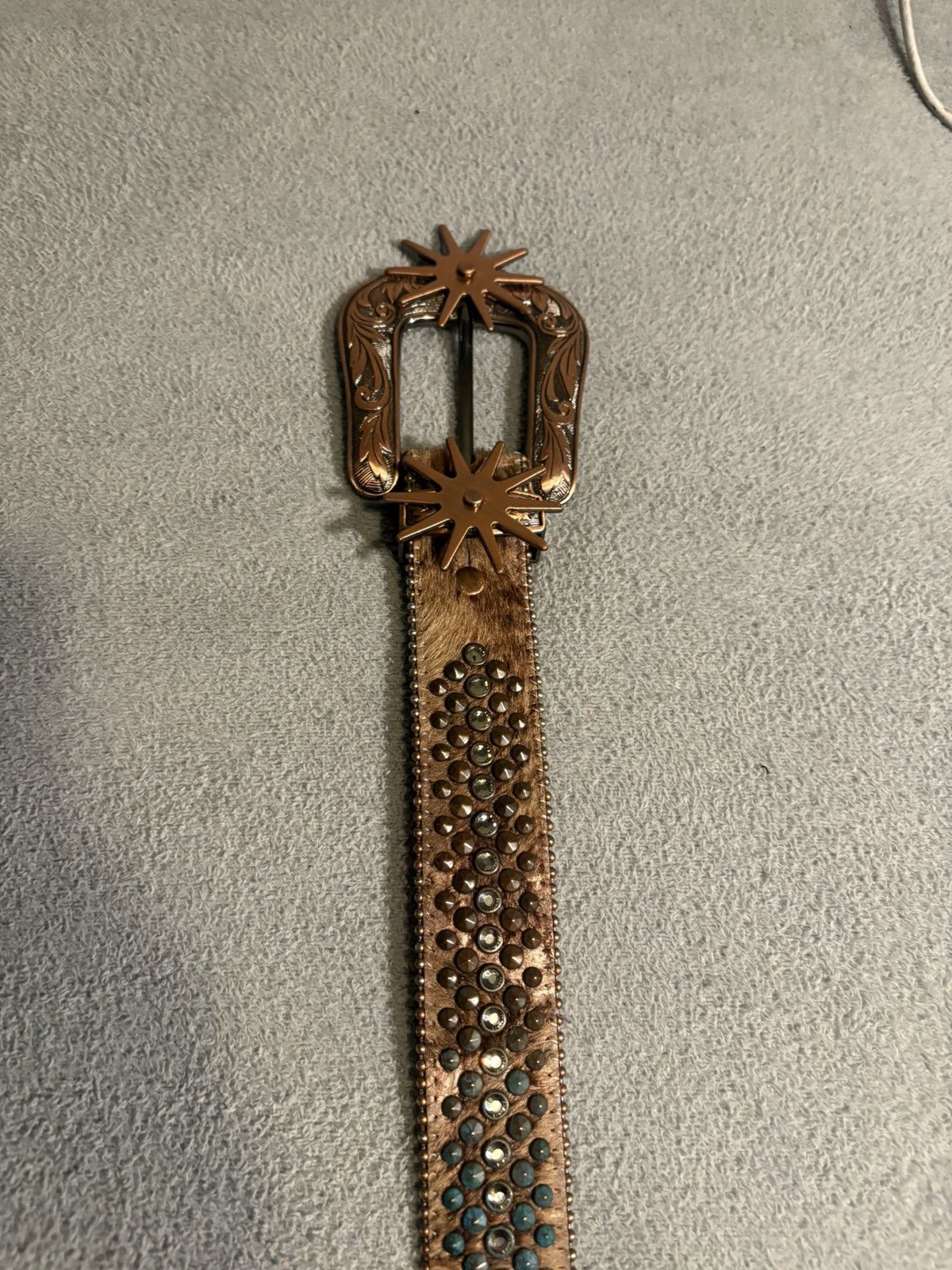B.B. Simon B.B. Simon Cowboy Belt w Spinning Spurs Size 36 - 2 Thumbnail