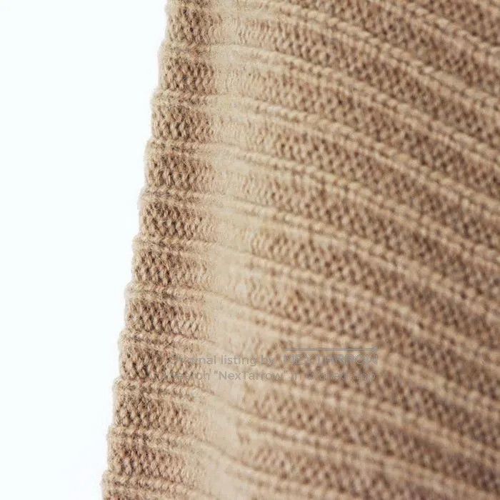 Hermes Hermes Deer Leather Trimmed V-Neck Long Sleeve Knit Top Size M / US 6-8 / IT 42-44 - 7 Thumbnail