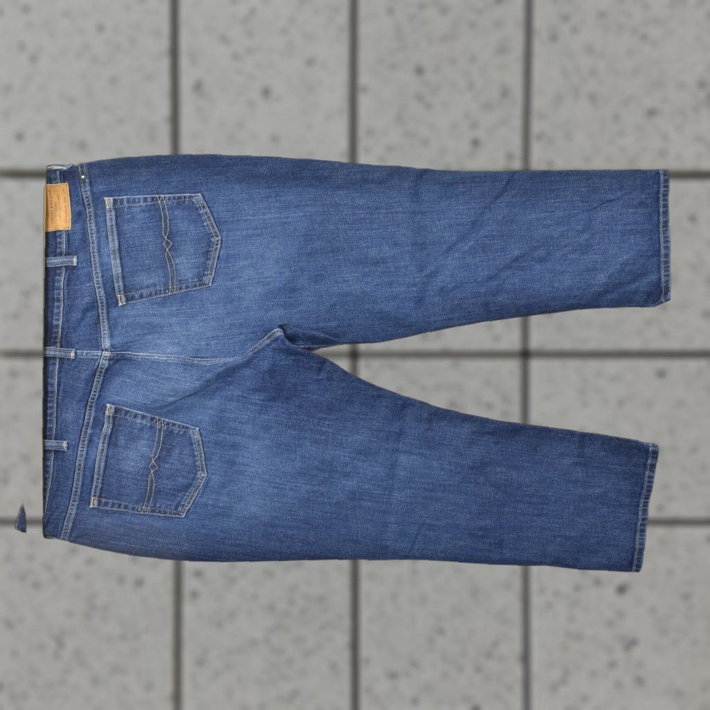 Lucky Brand Lucky Brand 410 Athletic Fit Jeans Men 48x30 Dark Wash Stretch Denim Straight 5-Pocket Regular Inseam 30 Color Blue Mens Size US 32 / EU 48 - 1 Thumbnail