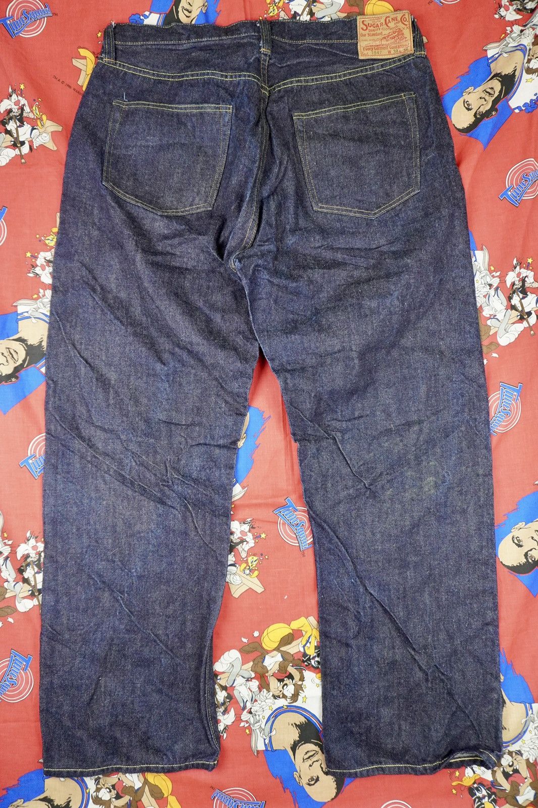 Japanese Brand × Sugar Cane × Toyo Enterprises Vintage SugarCane Lot 1947 Denim Jeans 14oz Redline Selvedge Size US 35 - 4 Thumbnail