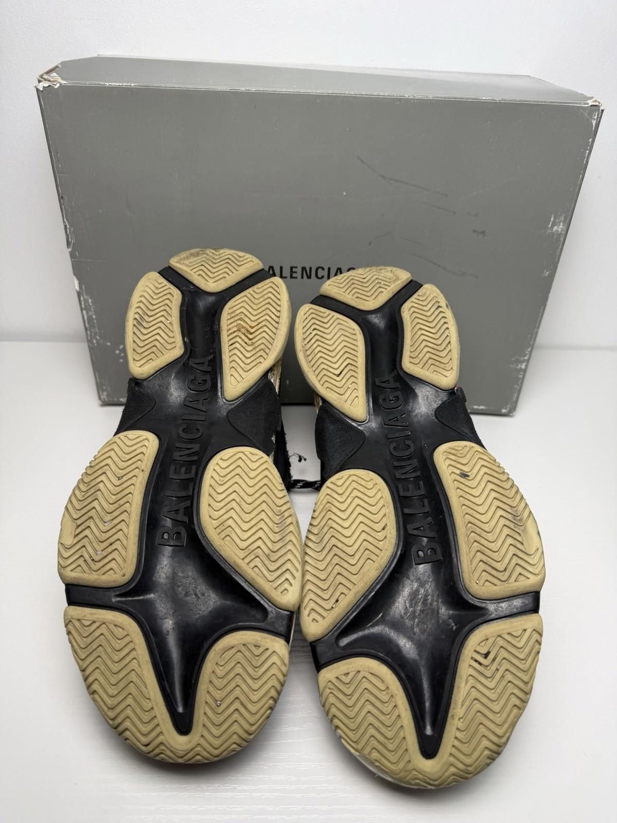 Balenciaga Limited Edition Balenciaga Triple S Black Distressed US 11 Size US 11 / EU 44 - 7 Thumbnail