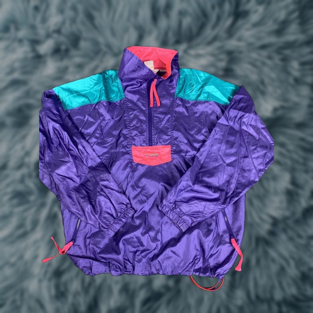 Vintage VINTAGE Columbia Sportswear Mens Light Windbreaker Jacket Sz M Aqua Pink 90s Windbreaker Jacket Mens Pink Aqua 90s Columbia Sportswear Size US M / EU 48-50 / 2 - 1 Thumbnail