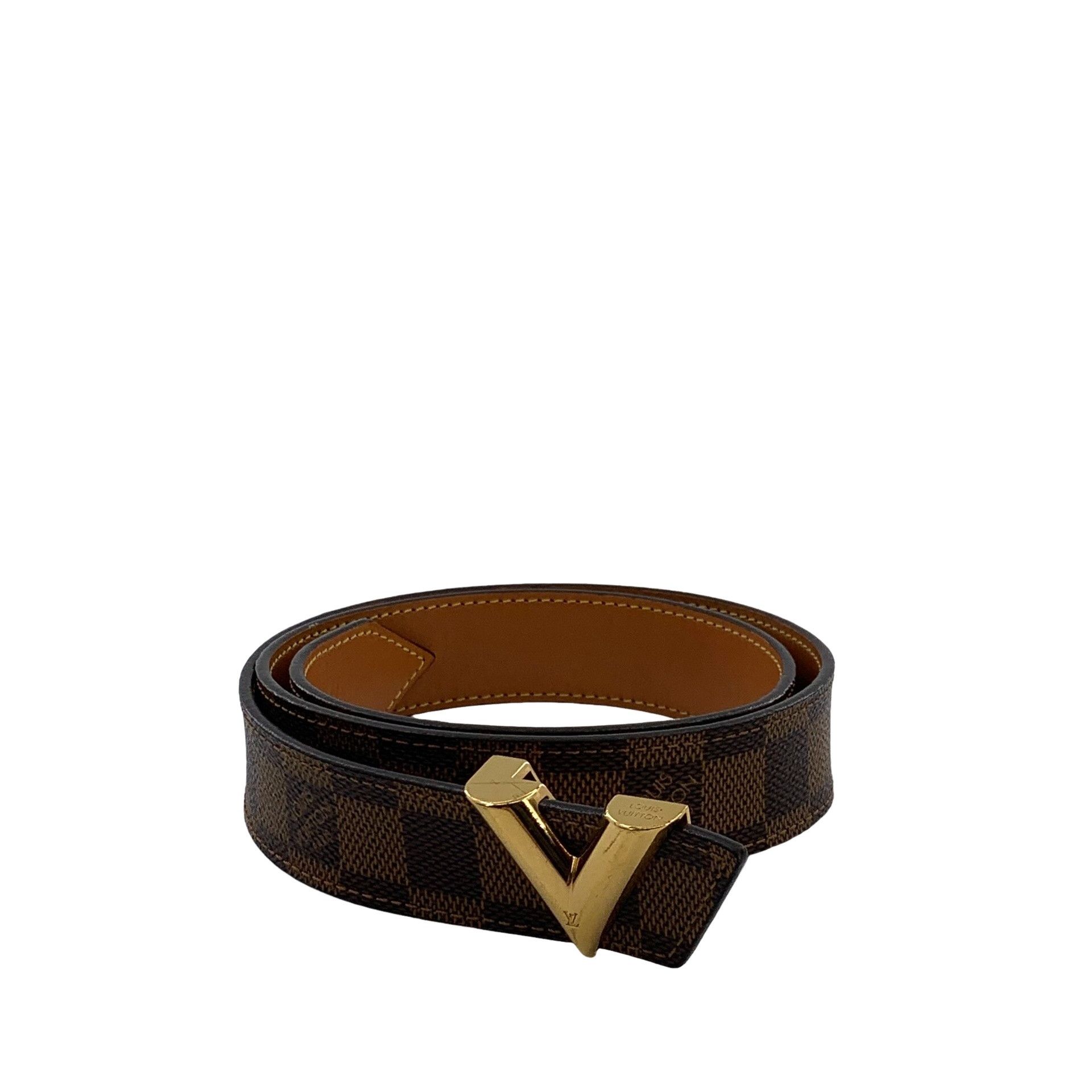 Louis Vuitton Louis Vuitton Damier Ebene Essential V Belt 38 Size 38 - 1 Thumbnail