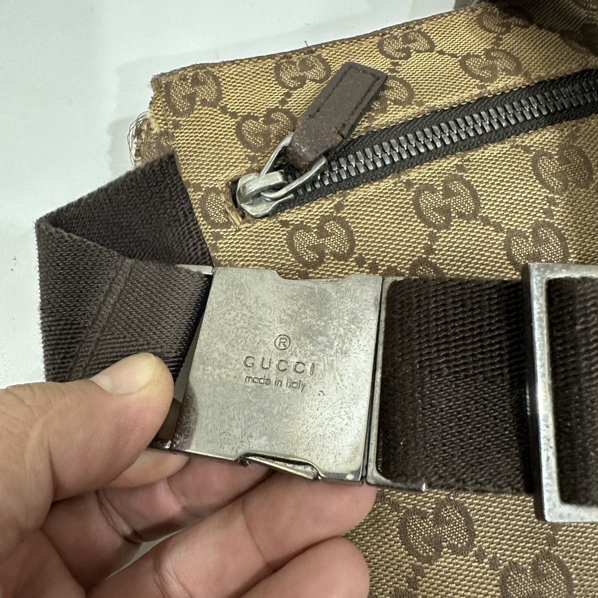 Gucci GUCCI GG CANVAS DOUBLE POCKET WAIST BUMBAG FANNY PACK 28 Size ONE SIZE - 12 Thumbnail