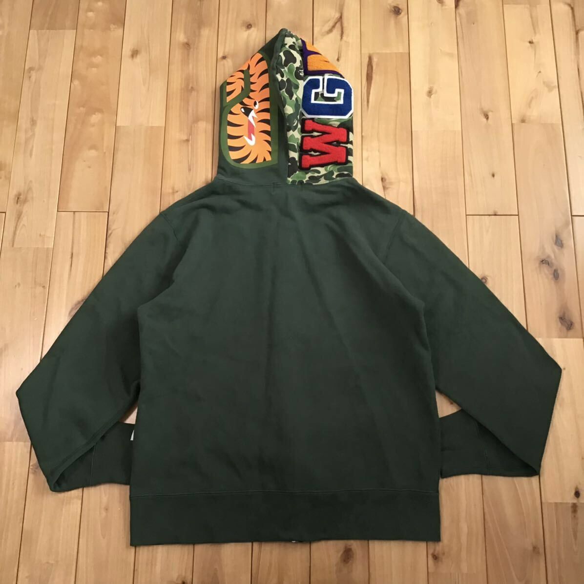 Bape BAPE ABC camo green × DARK green shark full zip hoodie APE Size US L / EU 52-54 / 3 - 2 Thumbnail