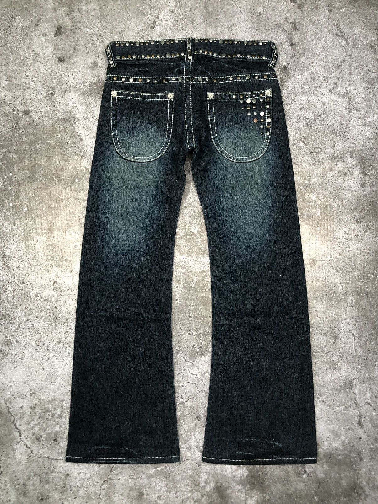 Japanese Brand BEATRICE Button Spike Jeans OiOiOi Size US 29 - 5 Thumbnail