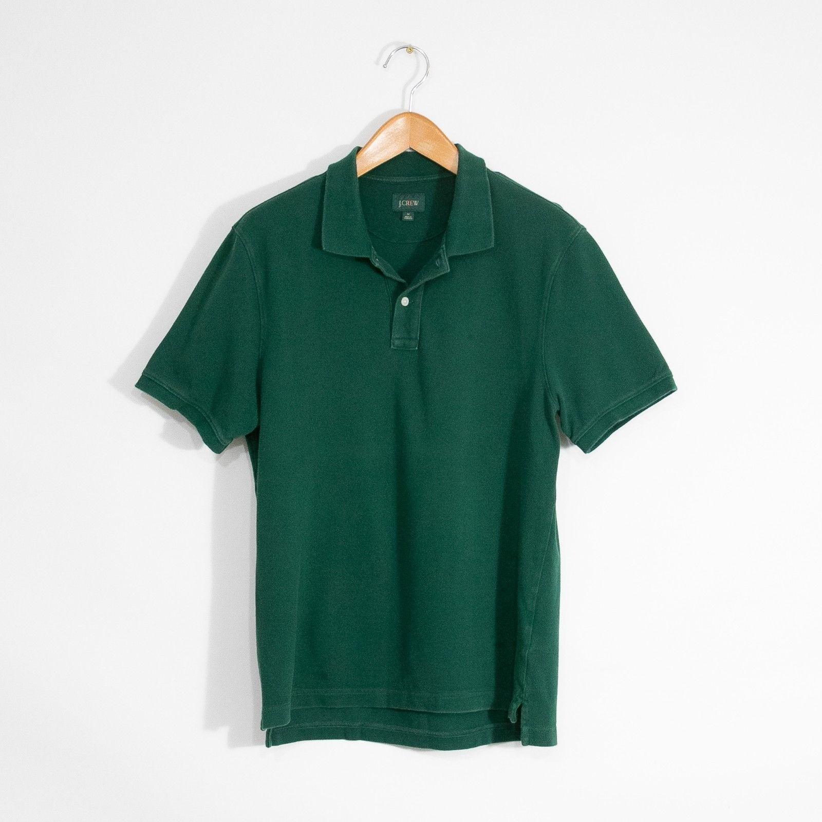 J.Crew Vintage 90s J.Crew Polo Shirt Mens Medium - Green Distressed Size US M / EU 48-50 / 2 - 1 Thumbnail