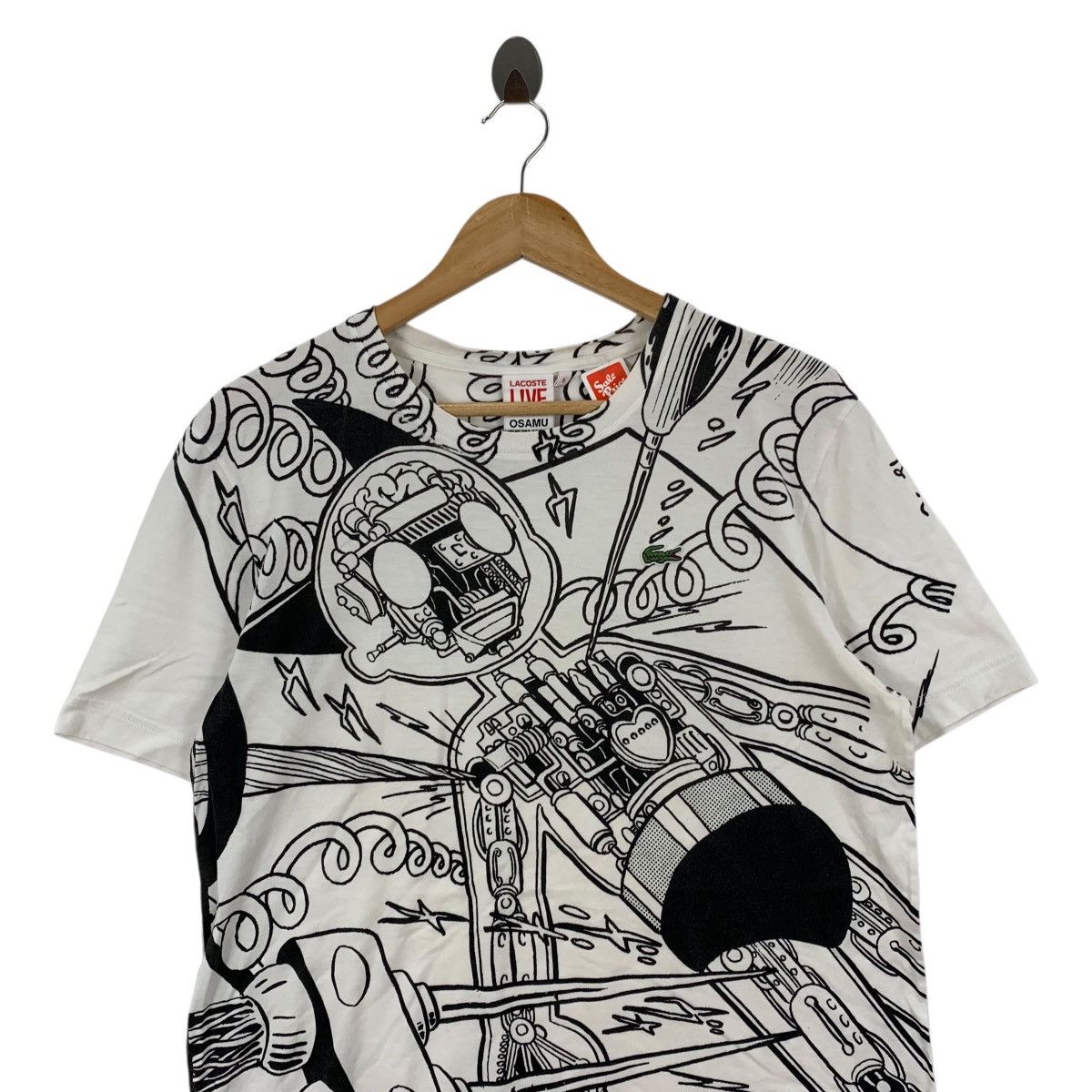 Lacoste LACOSTE Live x OSAMU TEZUKA Boy Overprint Japanese Tshirt Size US M / EU 48-50 / 2 - 2 Thumbnail