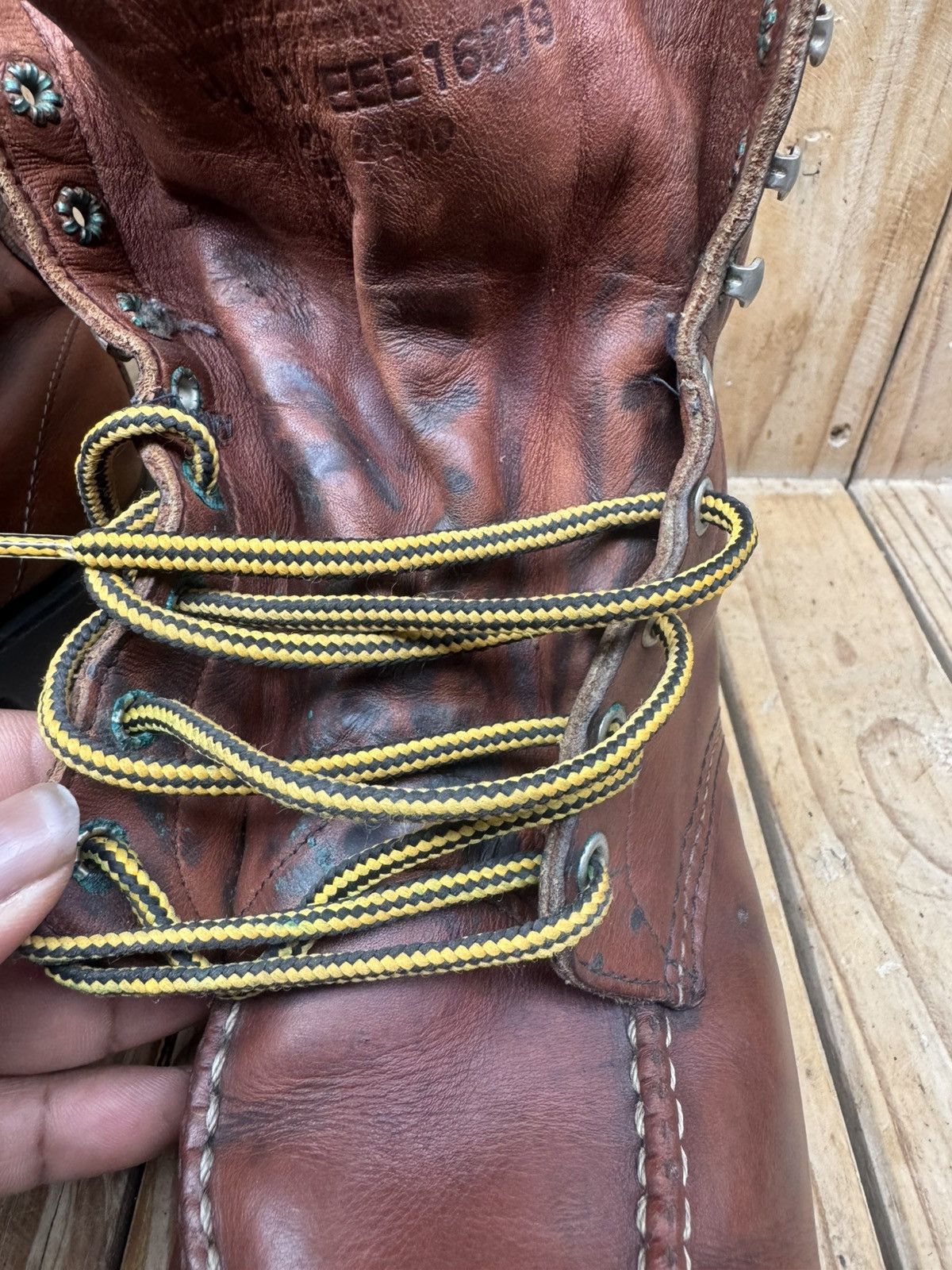 Red Wing Red Wing Steel toe work&Safety brown leather boots US 11 EEE Size US 11 / EU 44 - 20 Thumbnail