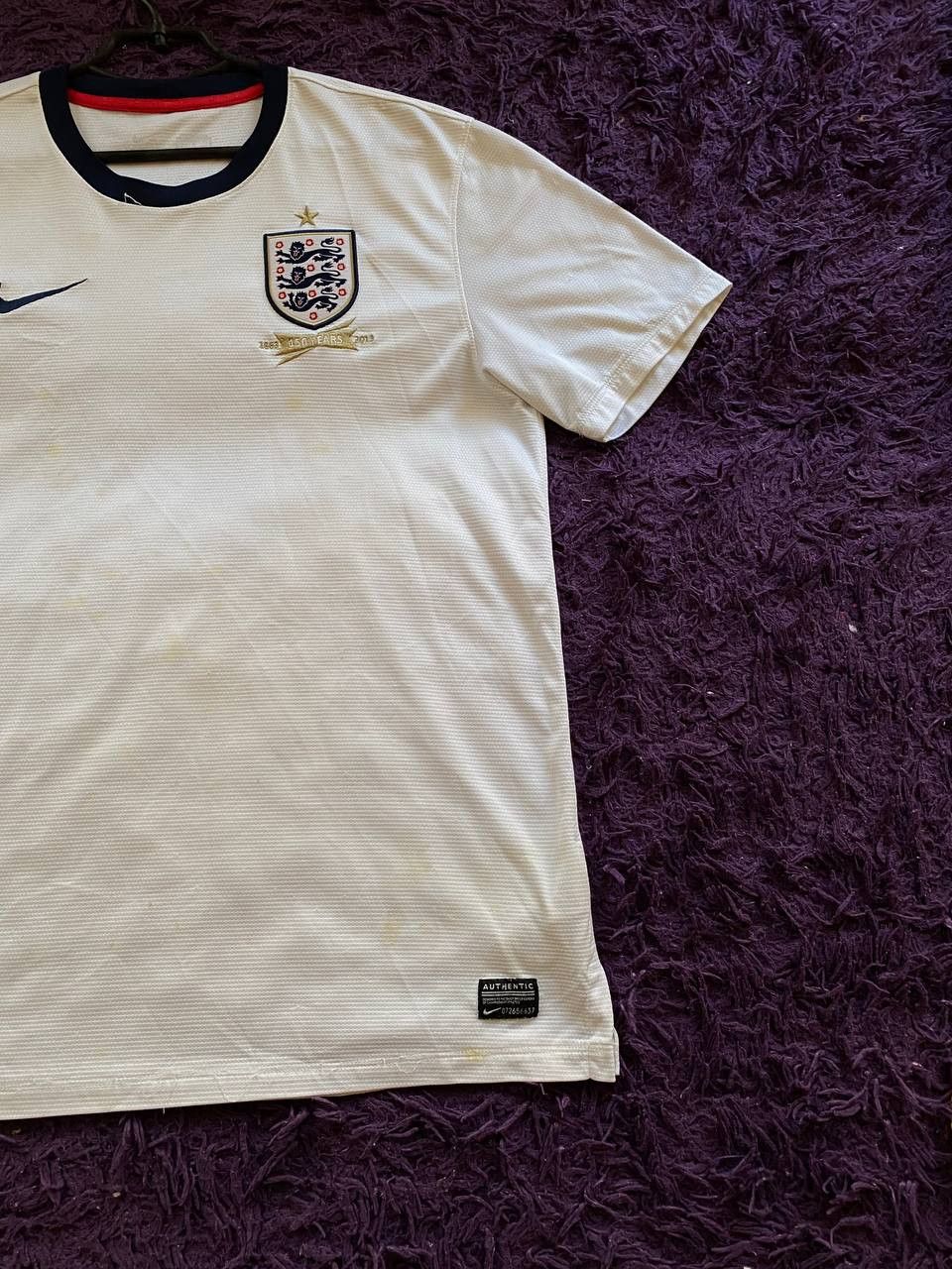 Nike × Vintage Vintage Nike England Team Soccer Jersey Football T-Shirt Size US L / EU 52-54 / 3 - 19 Thumbnail
