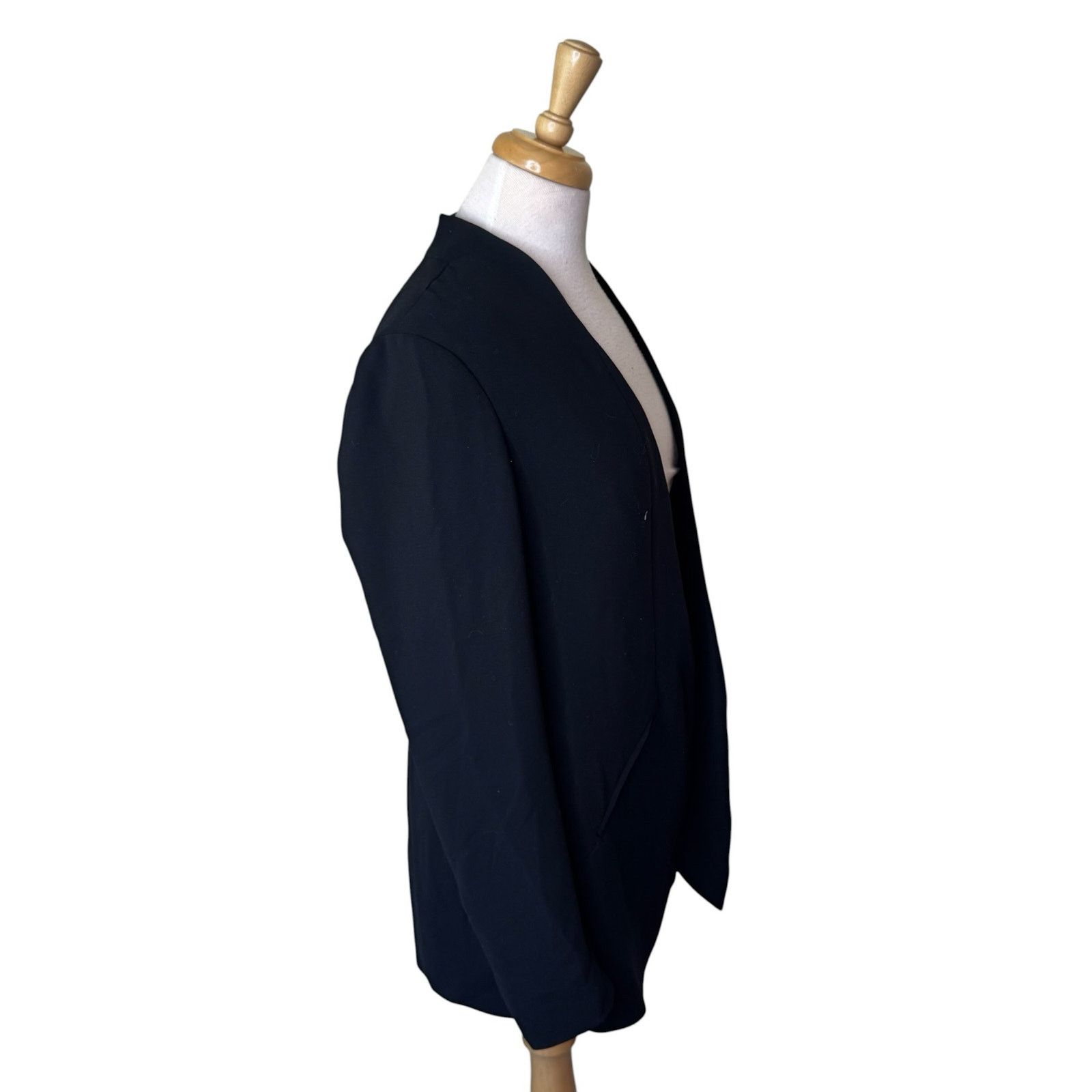 Other TROUVE Slit Back Open Front Lightweight Blazer Black Size S / US 4 / IT 40 - 5 Thumbnail