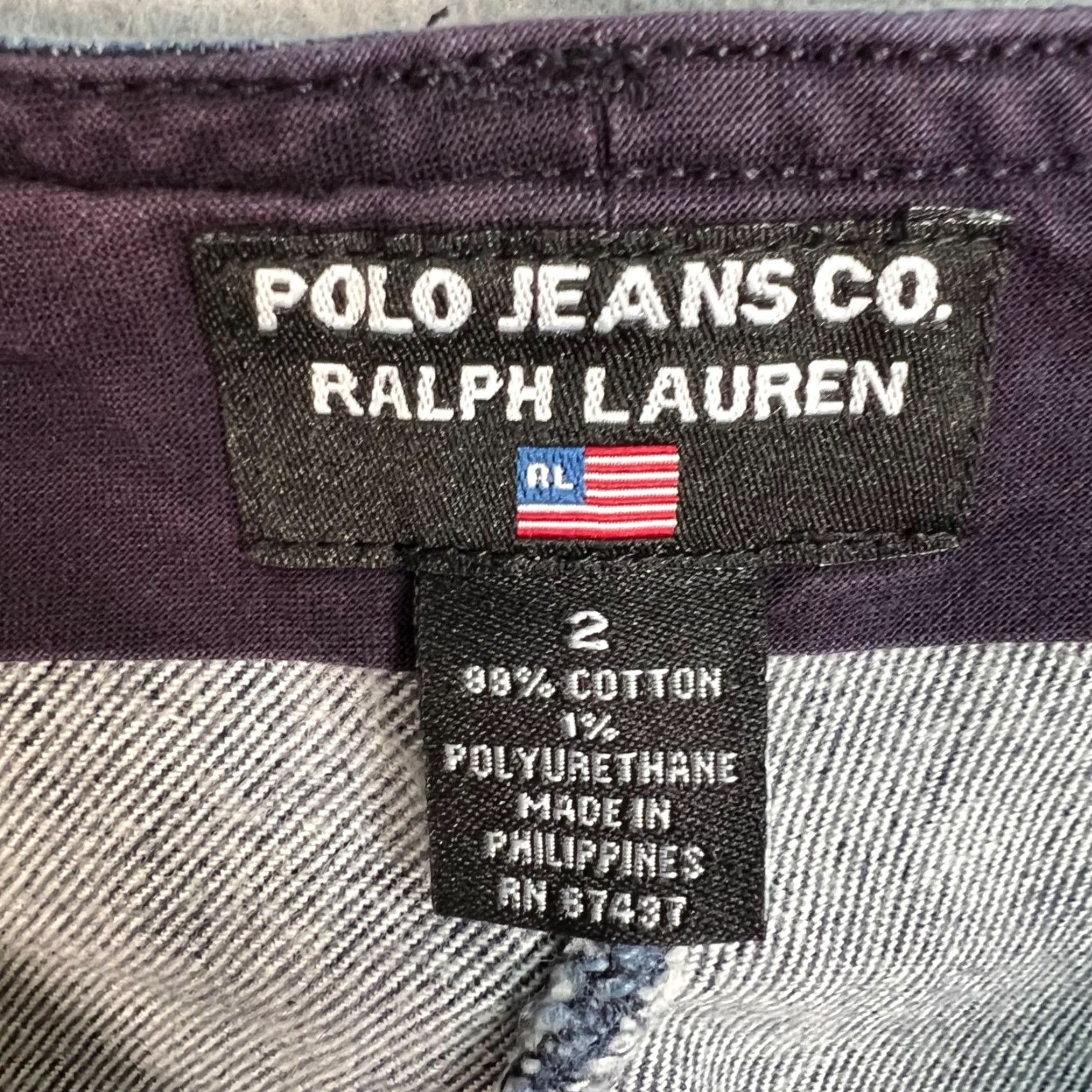 Ralph Lauren VINTAGE Polo Jeans Co. Ralph Lauren Womens Size 2 Denim Jeans Bootcut Dark Wash Blue 5-Pocket Womens Jeans Size 26" / US 2 / IT 38 - 3 Thumbnail