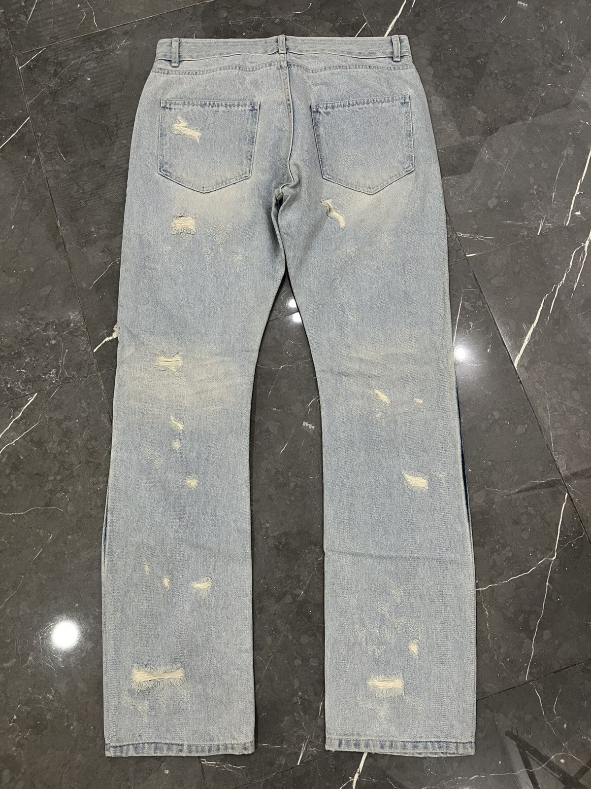 GRAILZ GRAILZ DISTRESSED FLARE JEANS Size US 34 / EU 50 - 2 Thumbnail