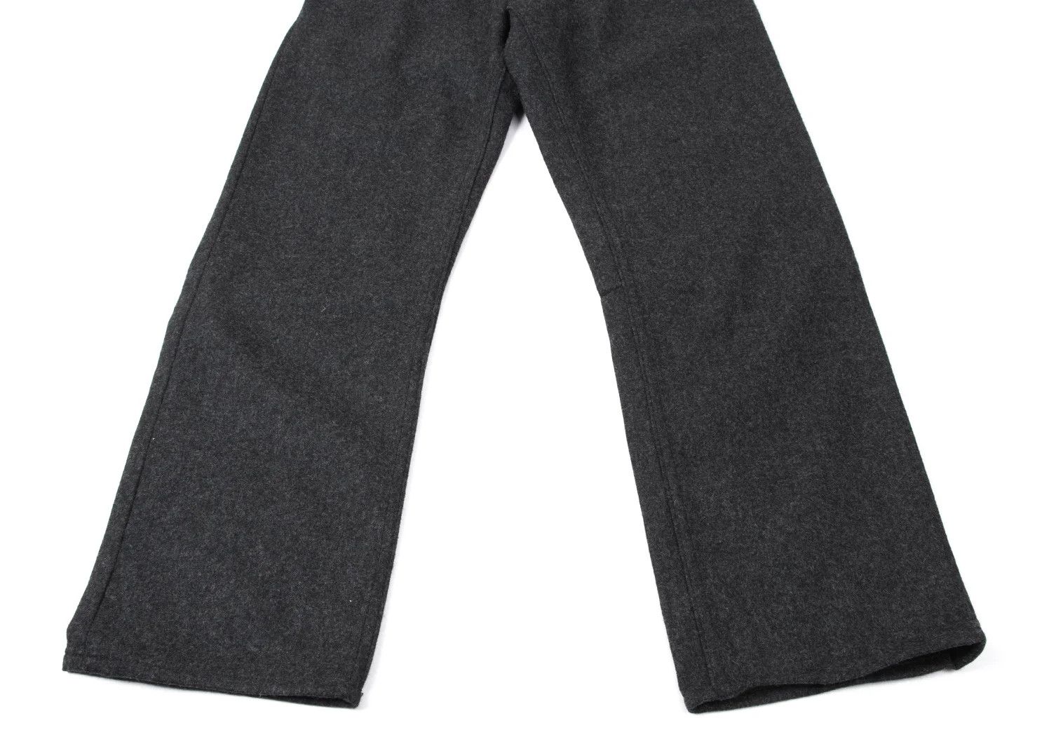 Comme des Garcons Homme Plus Wool-Nylon Light Melton Pants in Dark Gray XS Size US 30 / EU 46 - 6 Thumbnail