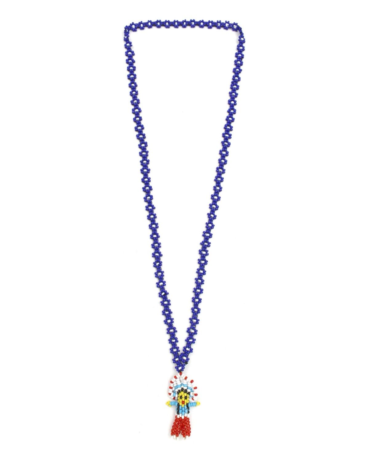 Hysteric Glamour 2000S NATIVE AMERICAN SEED BEAD FIGURE PENDANT NECKLACE Size ONE SIZE - 4 Thumbnail