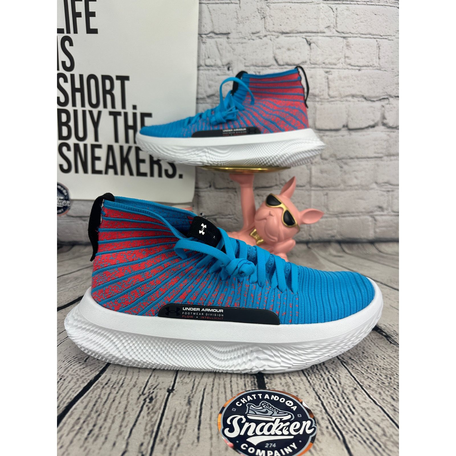 Under Armour Under Armour FUTR X ELITE Basketball Shoes Mens 12 Blue NEW Size US 12 / EU 45 - 1 Thumbnail
