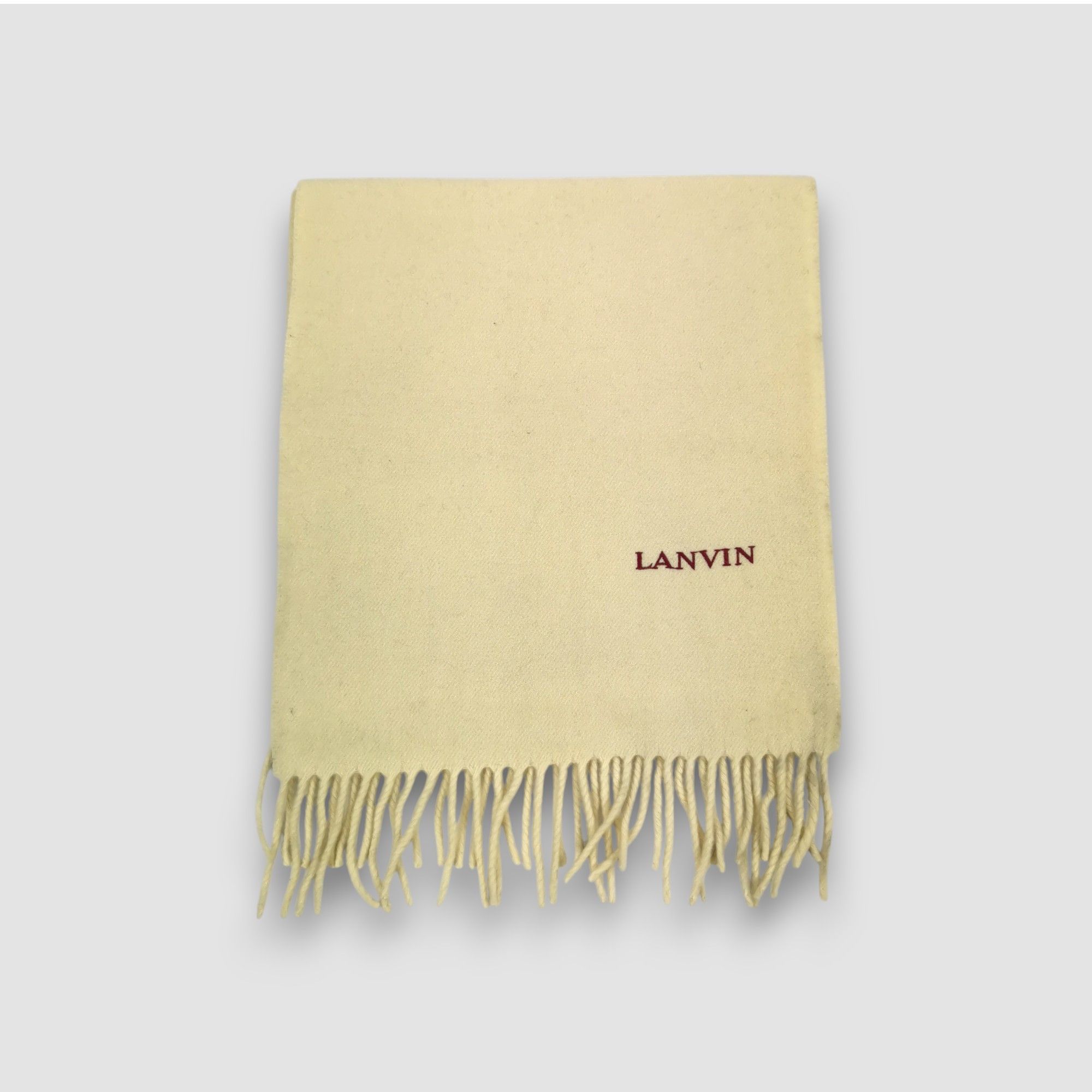 Lanvin Vintage Lanvin Scarf Winter Warmer Fringe Winter Scarves Size ONE SIZE - 2 Thumbnail