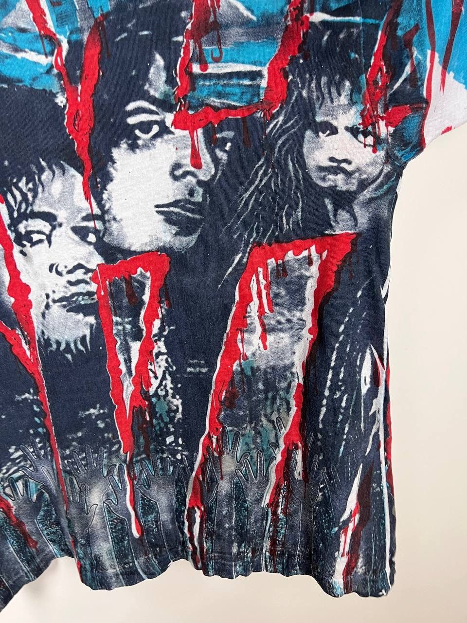 KISS Kiss Unholy 90s single stich over print vintage tee size XL Size US XL / EU 56 / 4 - 7 Thumbnail
