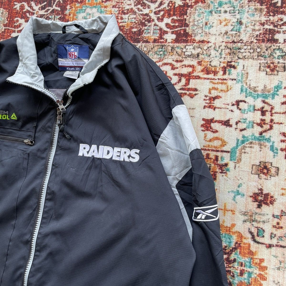 NFL × Reebok Vintage NFL REBOOK RAIDERS WINDBREAKER Size US L / EU 52-54 / 3 - 5 Thumbnail