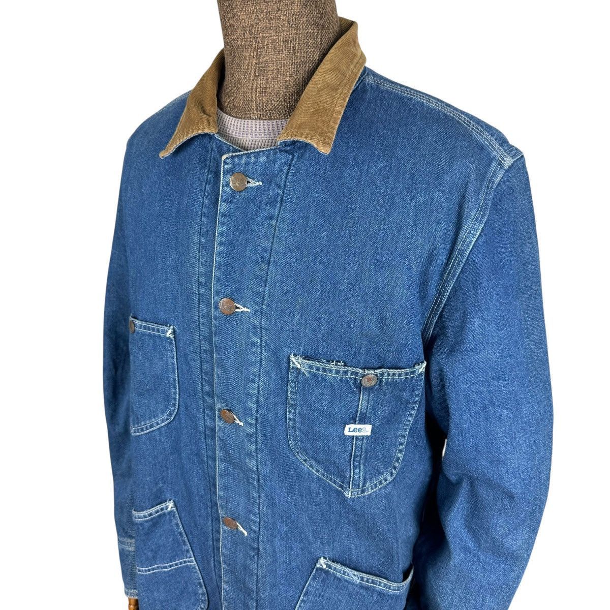 Lee ❄️LEE DENIM CORDUROY COLLAR WORKWEAR JACKET Size US L / EU 52-54 / 3 - 4 Thumbnail