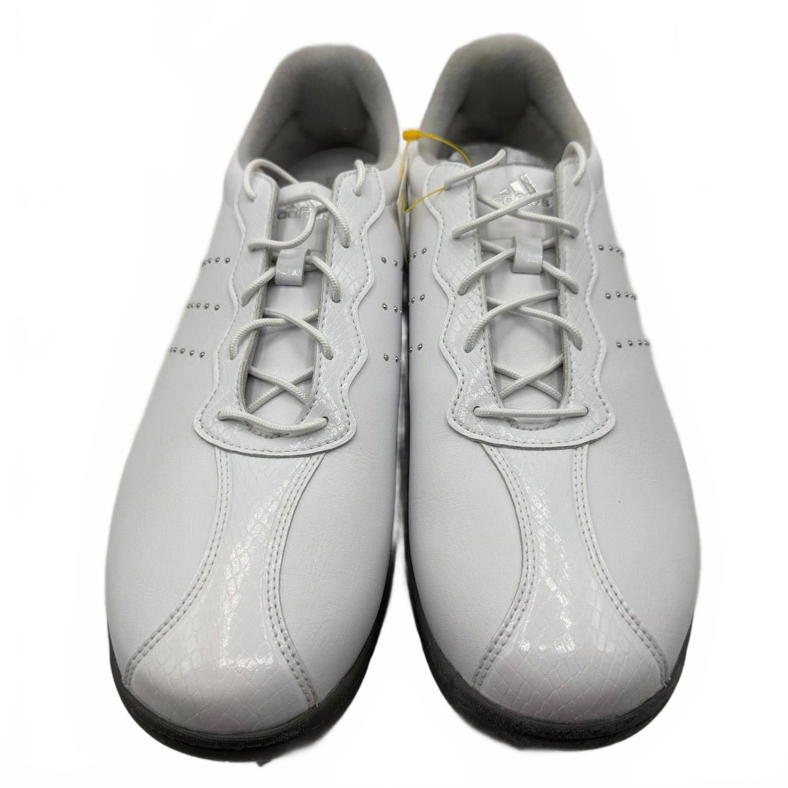 Adidas Adidas W Adipure DC White Waterproof Golf Shoes Cleats Size ONE SIZE - 2 Thumbnail