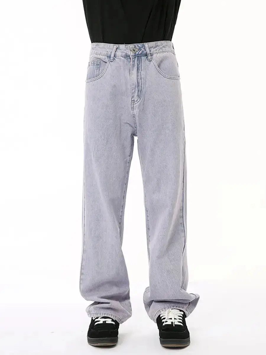 Japanese Brand Retro loose high street light purple jeans Size US 32 / EU 48 - 6 Thumbnail