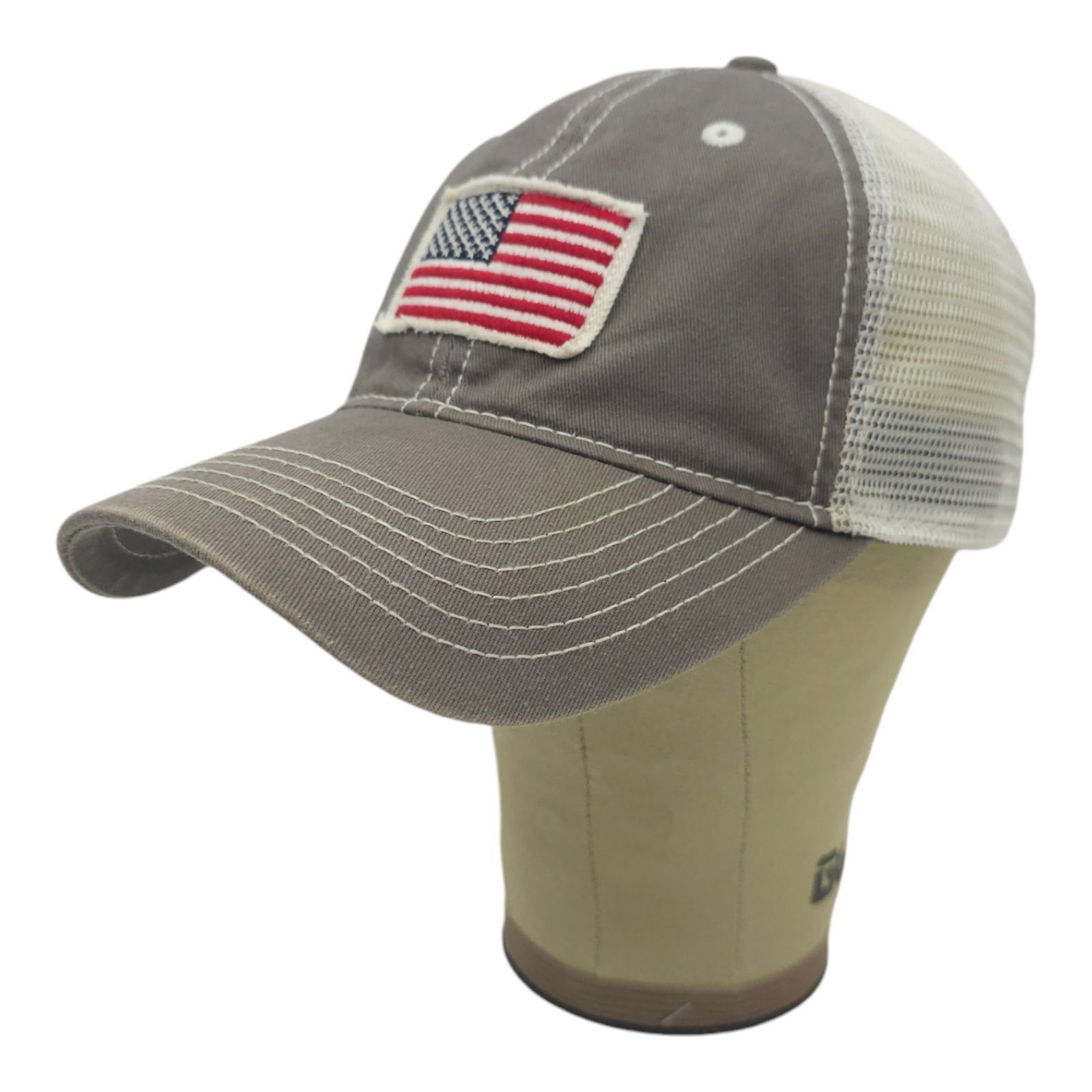 Other American Flag Patch Strapback Cap Curved Brim Mesh Trucker Size ONE SIZE - 2 Thumbnail