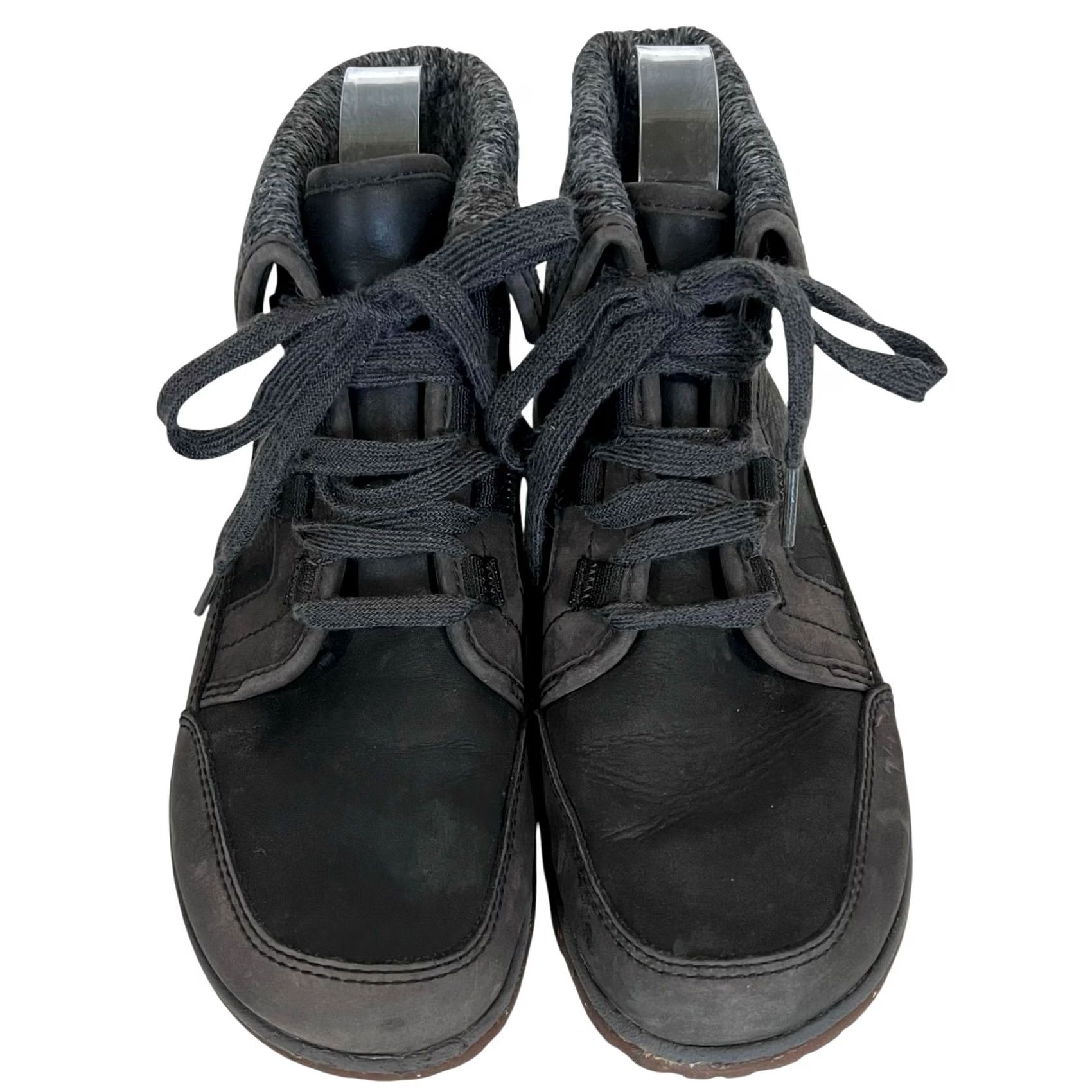 Chaco Chaco Barbary Waterproof Leather Boots Women 7.5 Dark Gray Black Chelsea Lace Up Foldover Gorpcore Outdoor Fall Spring Winter Casual Activewear Travel Size US 12 / IT 42 - 3 Thumbnail