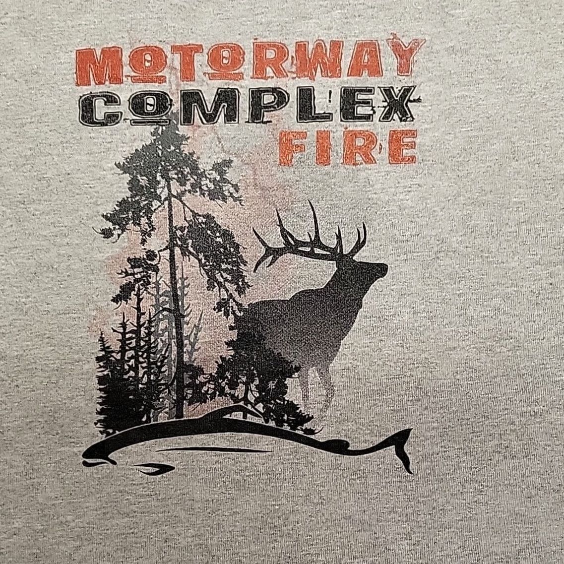 Vintage Wildland Firefighter Shirt Mens M 2015 Nez Perce Clearwater Forest ID Gray Cotton Blend Jersey Crew Neck Short Sleeve Graphic Print T-Shirt Size US M / EU 48-50 / 2 - 2 Thumbnail