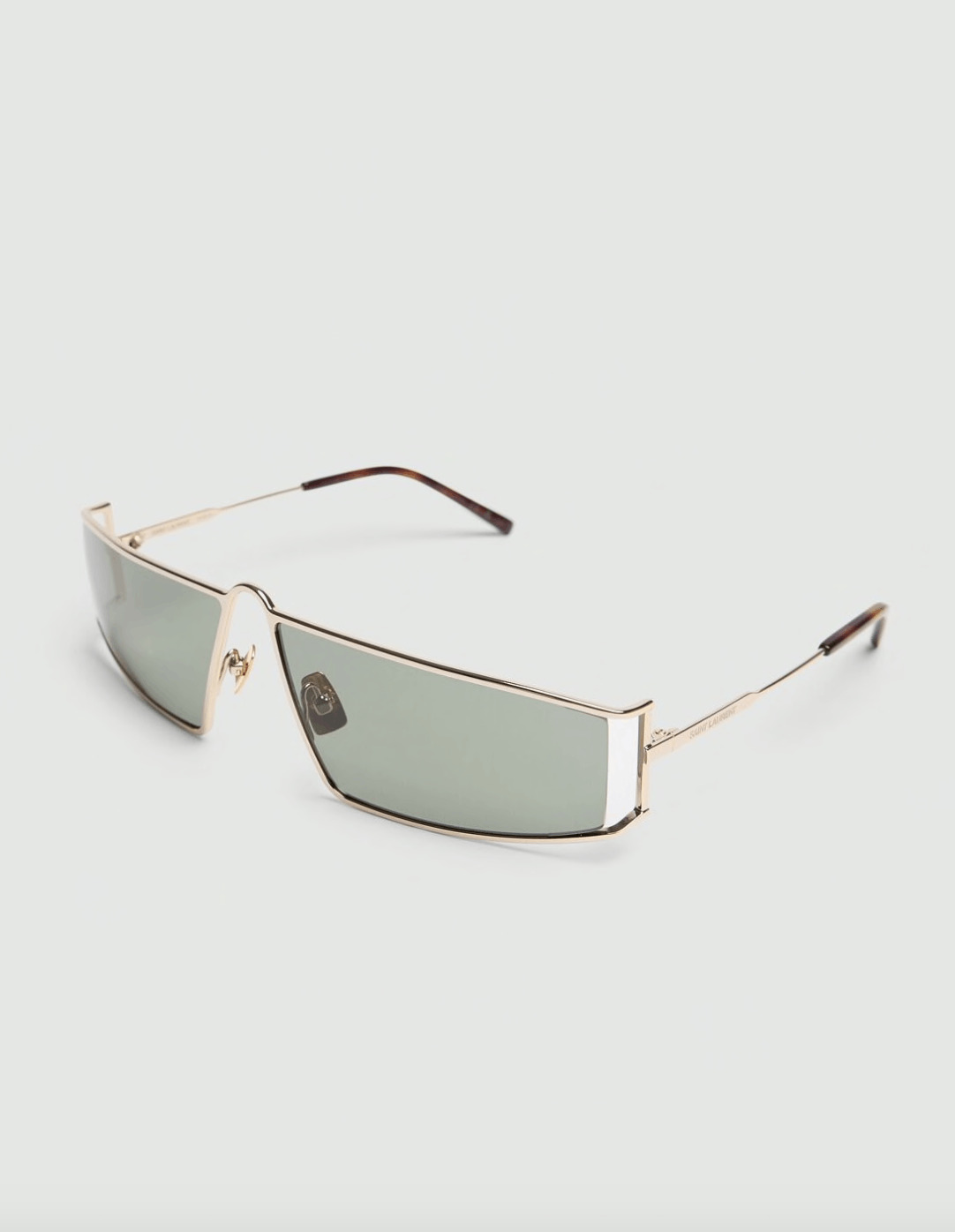 image of YVES Saint Laurent New Saint Laurent Sl606 - 004 Sunglasses in Green, Men's