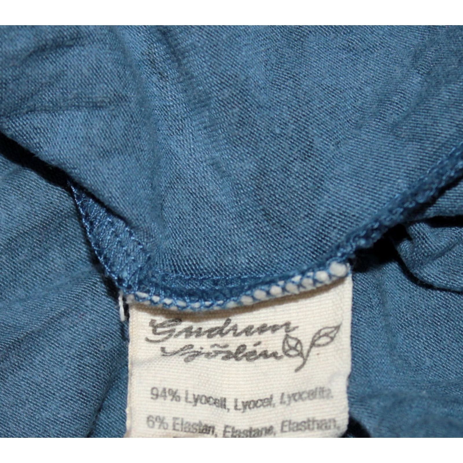 Vintage Gudrun Sjoden womens blue tencel dress Size M Size M / US 6-8 / IT 42-44 - 5 Thumbnail