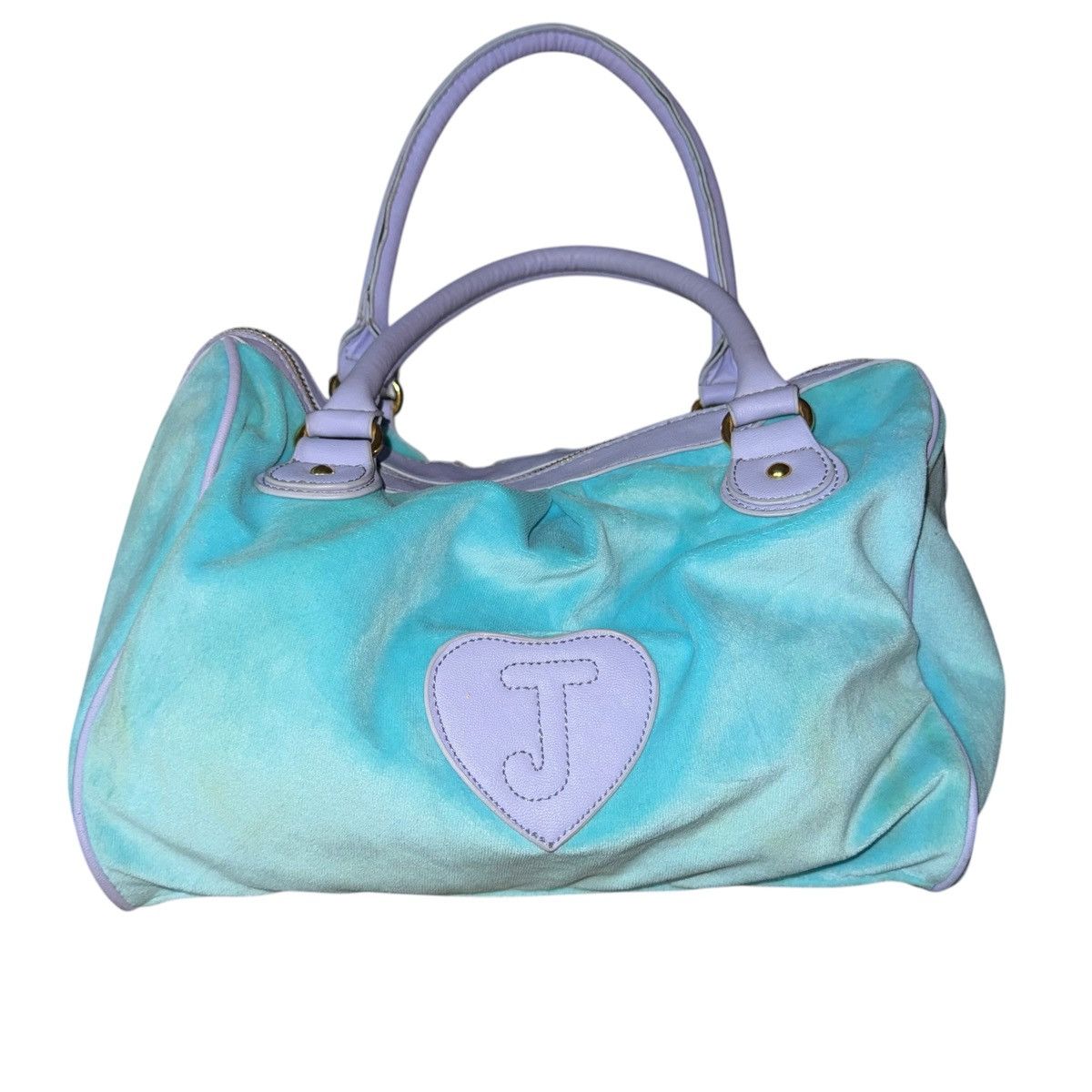 Juicy Couture Vintage Juicy Couture light blue & lilac velour satchel bag Size ONE SIZE - 3 Thumbnail