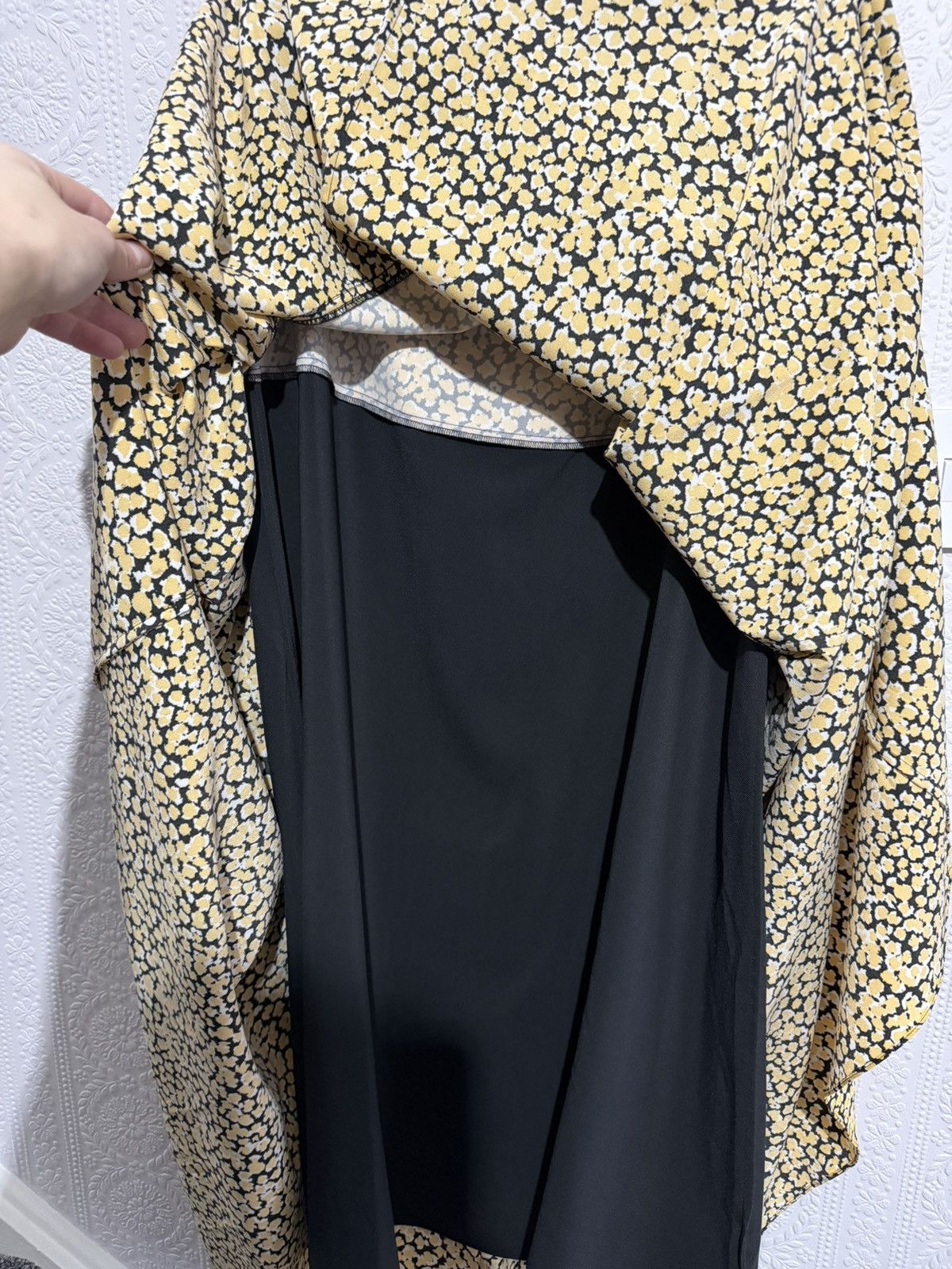 ME+EM ME+EM A-Line Maxi Skirt Size UK 12 US 8 Yellow Black Size 30" / US 8 / IT 44 - 11 Thumbnail