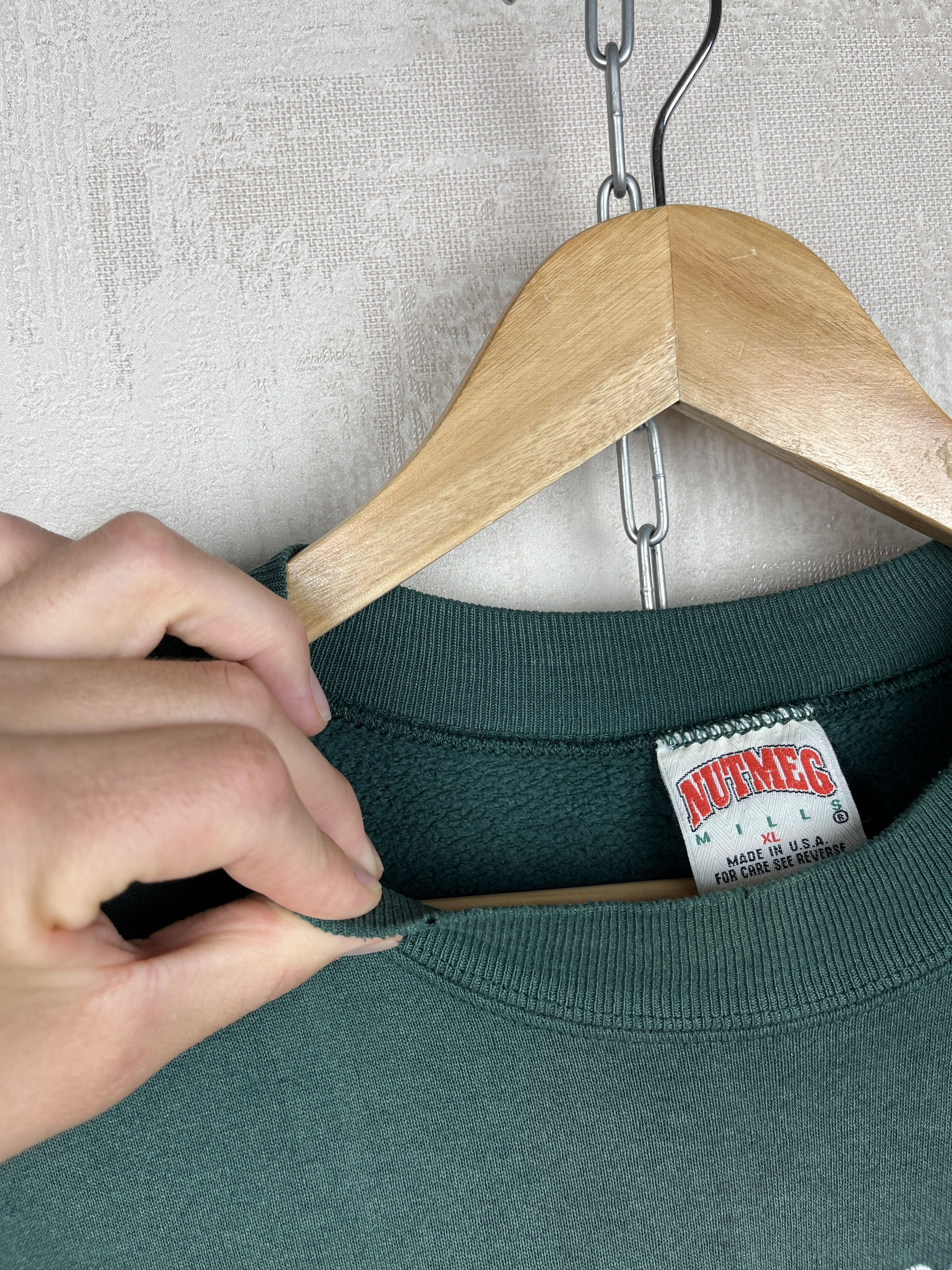 Nutmeg 90's Oakland Athletics A's MBL Nutmeg Vintage Sweatshirt Size US XL / EU 56 / 4 - 8 Thumbnail