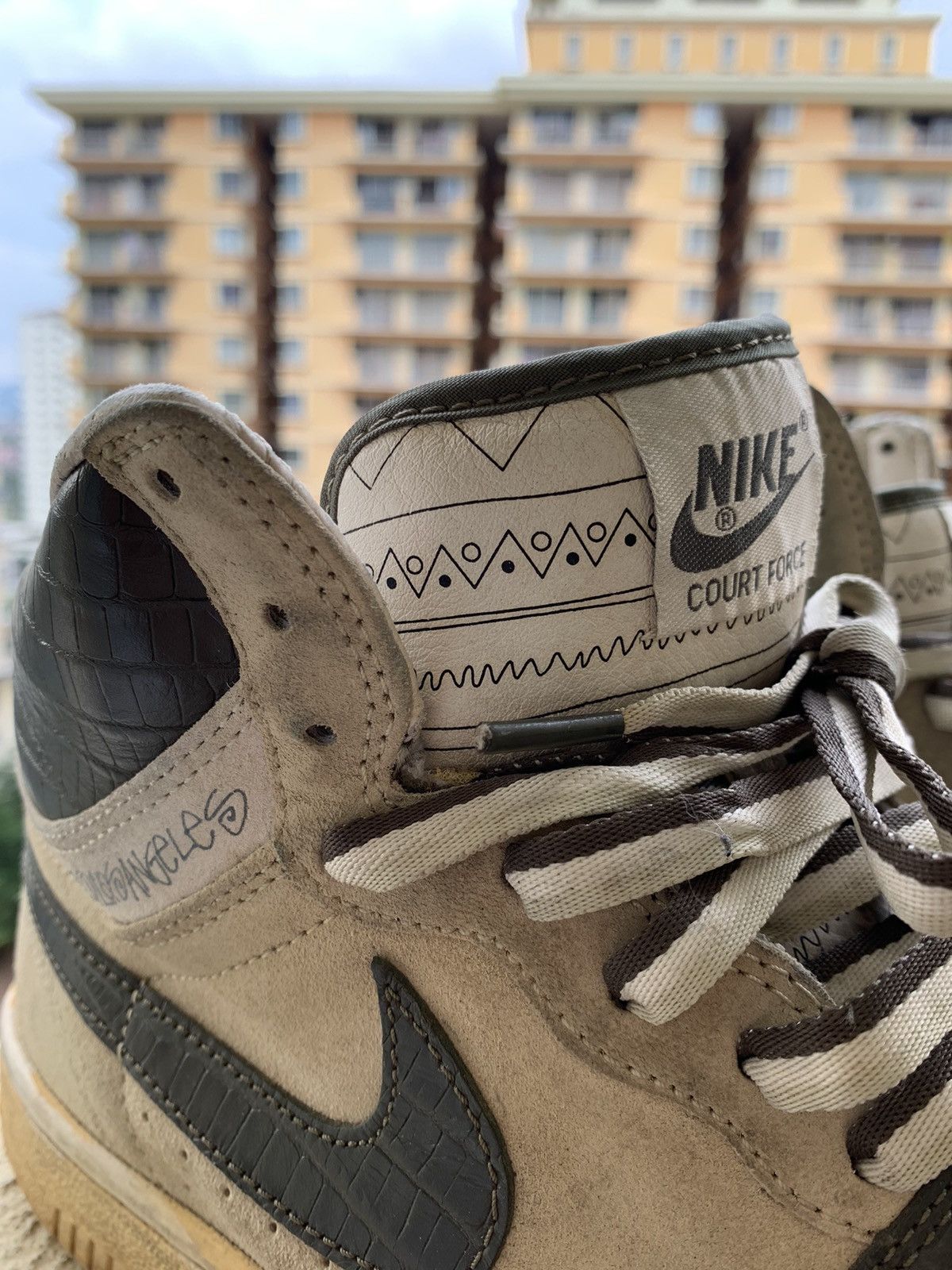 Jordan Brand Grail🔥 Nike X Stussy Court Force 25th Anniversary Sneakers Size US 9 / EU 42 - 16 Thumbnail