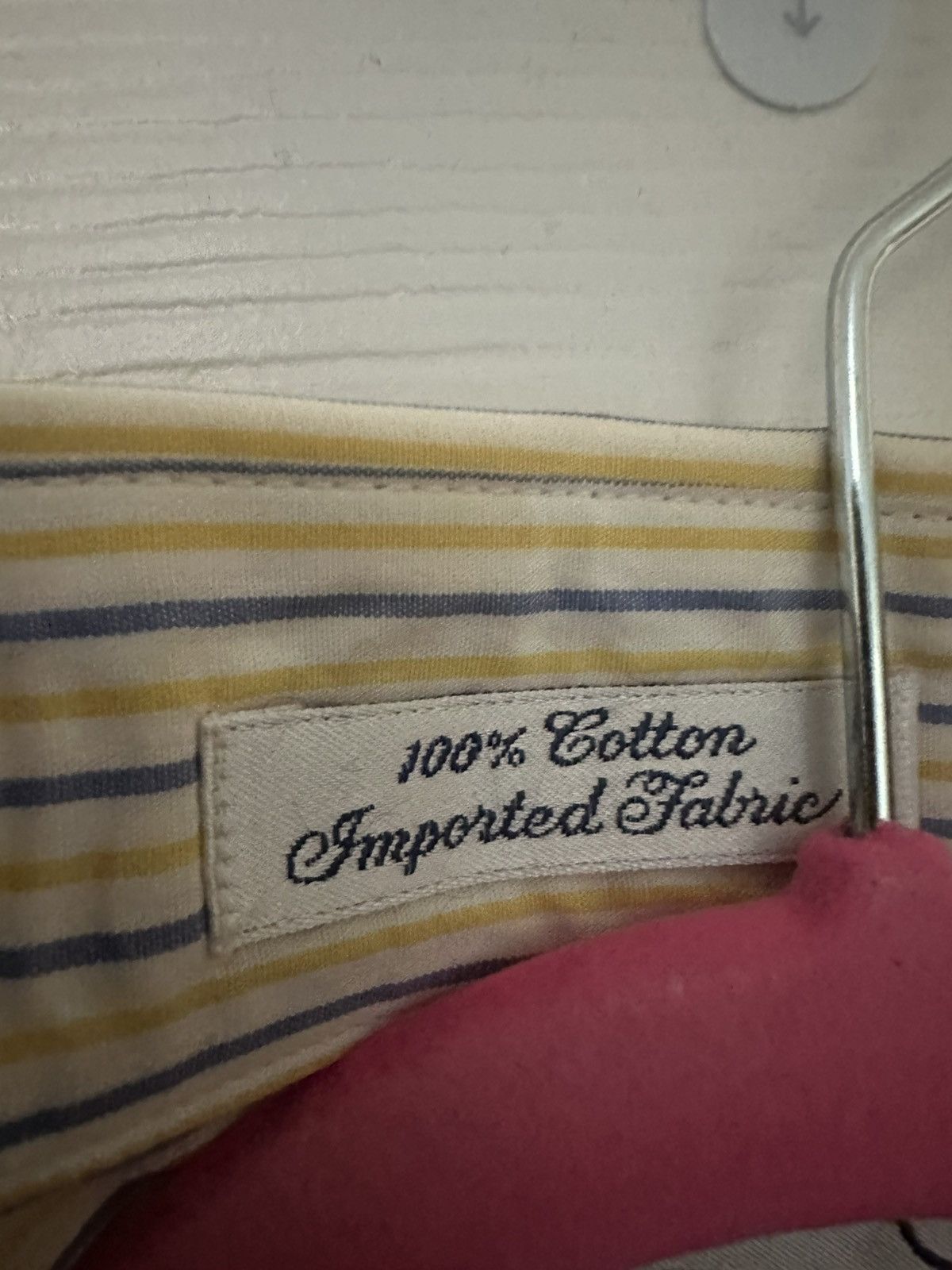 Burberry Vintage Burberry Yellow and Blue Dress Shirt Size US XL / EU 56 / 4 - 3 Thumbnail