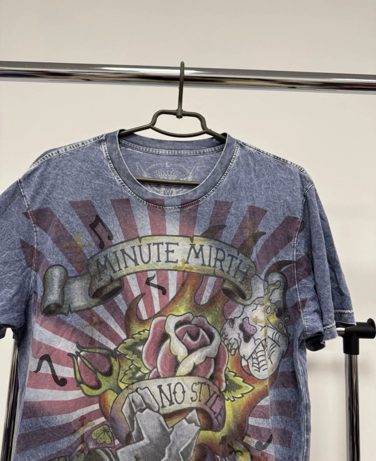 Ed Hardy Vintage Minute Mirth Y2K T Shirt Skull Ed Hardy Style Size US L / EU 52-54 / 3 - 8 Thumbnail