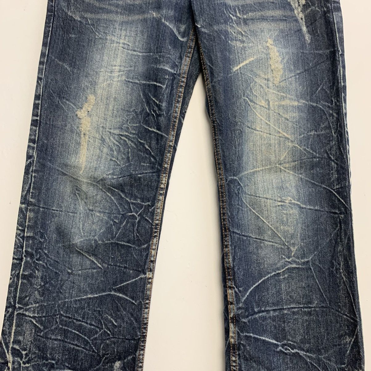 If Six Was Nine × Japanese Brand Nylaus Denim Rare Rainbow Belt Loop Jeans Size US 32 / EU 48 - 4 Thumbnail