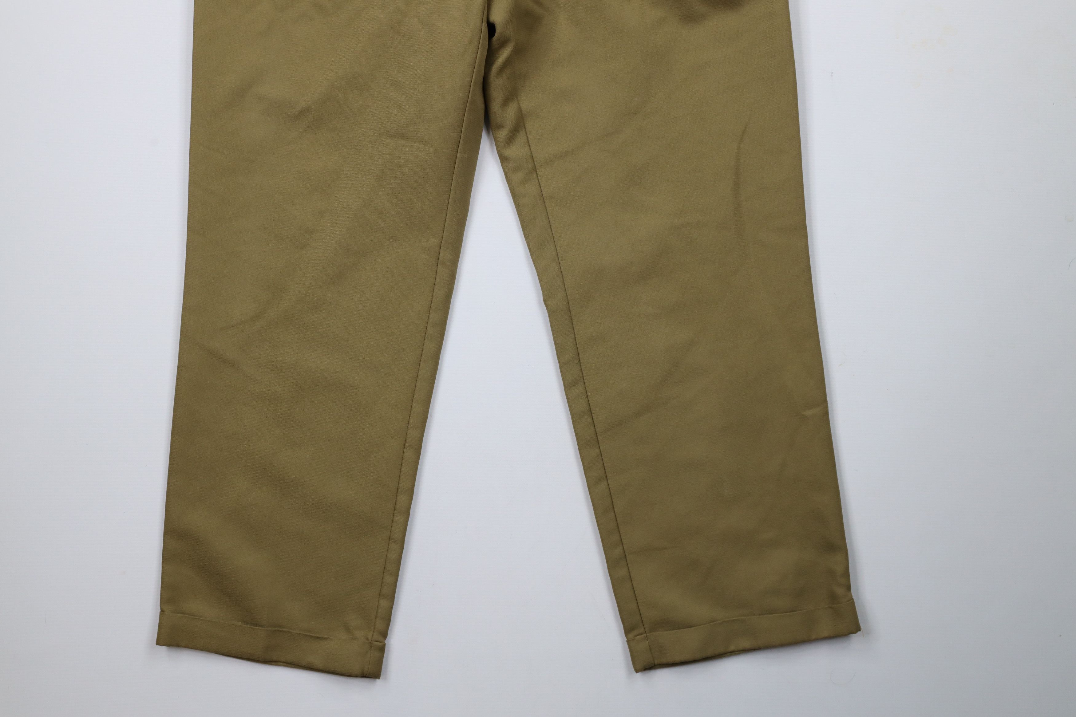 Tommy Hilfiger × Vintage Vintage 90s Tommy Hilfiger Cuffed Wide Leg Chino Pants Brown Size US 32 / EU 48 - 4 Thumbnail