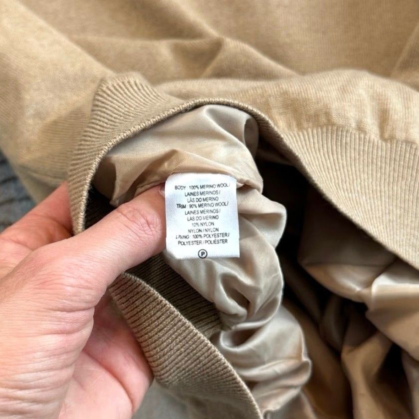 Vintage VINTAGE Fairway & Greene The Natural Merino Wool Sweater Pullover Men M Beige 90s Business Casual Travel Workwear Long Sleeve Medium Size US M / EU 48-50 / 2 - 4 Thumbnail