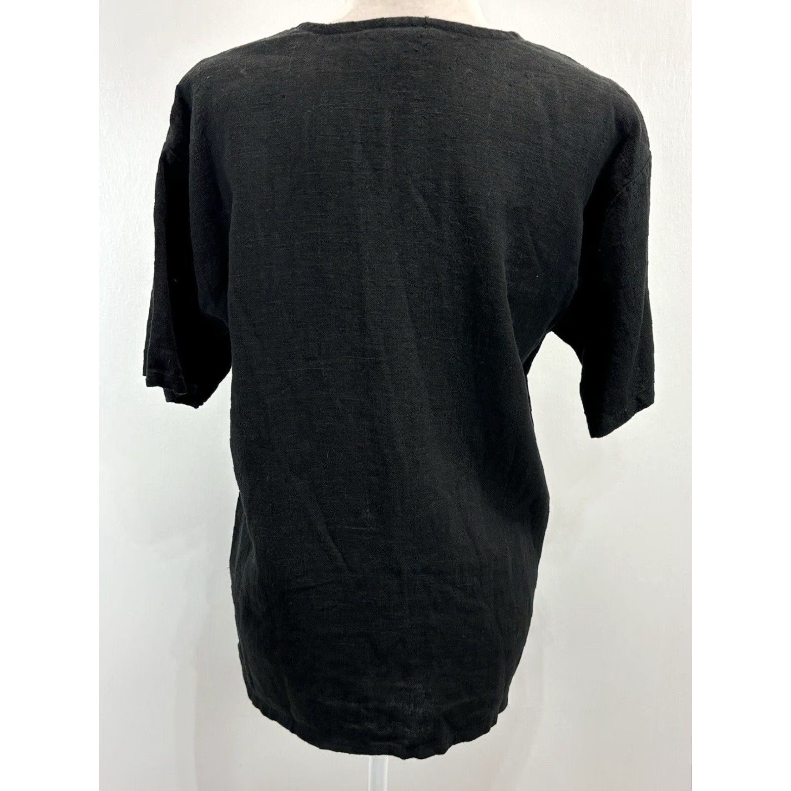 J Brand Zack Linen Button Up Shirt Womens Black Medium Size M / US 6-8 / IT 42-44 - 3 Thumbnail