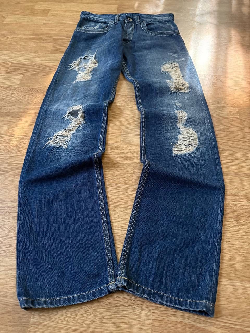 Hysteric Glamour LGB If Six Was Nine style Distressed Jeans Y2K Archive Size US 28 / EU 44 - 3 Thumbnail