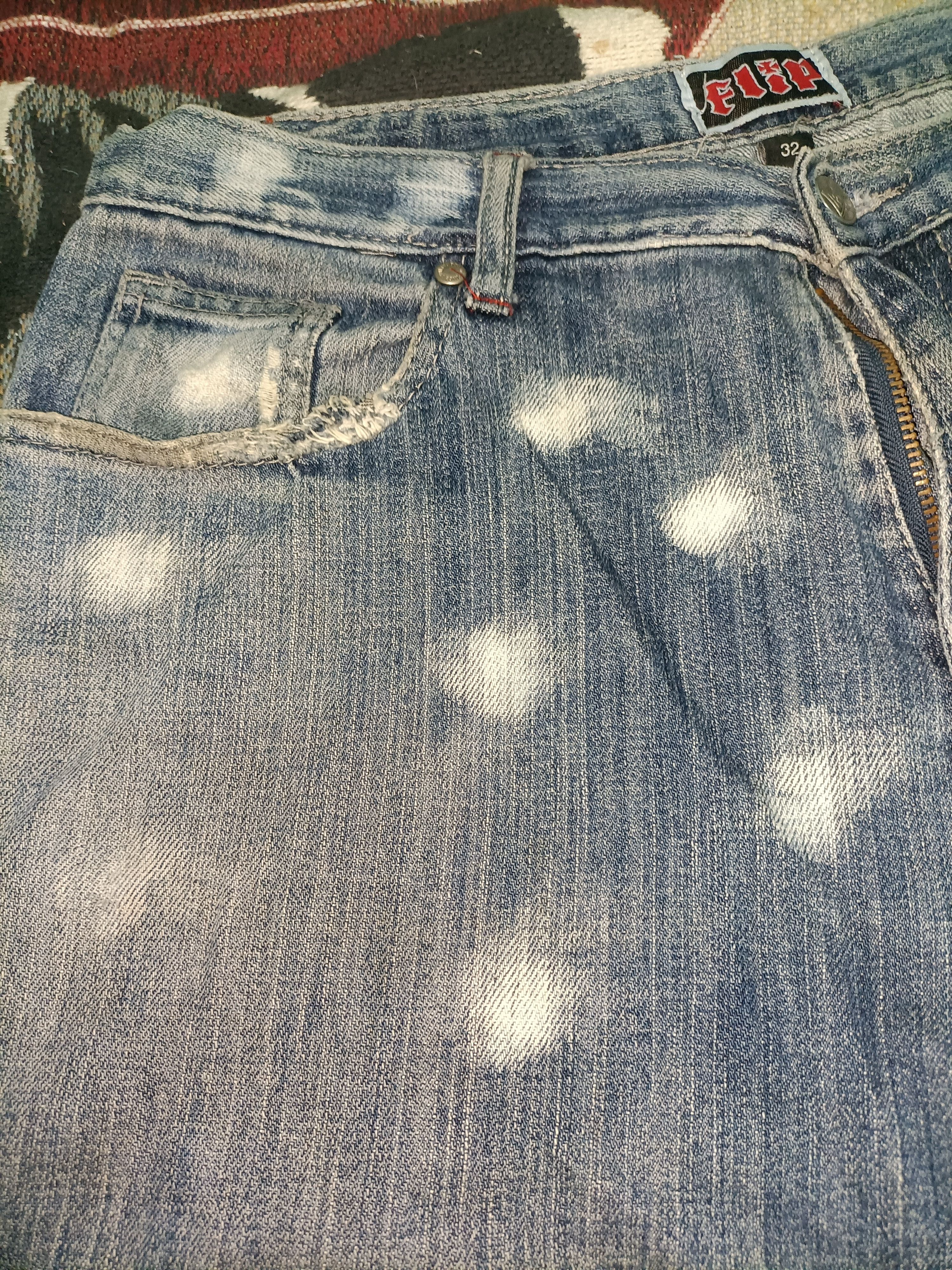 Vintage Y2K🌐 Flip skateboard jorts denim jeans Size US 32 / EU 48 - 4 Thumbnail