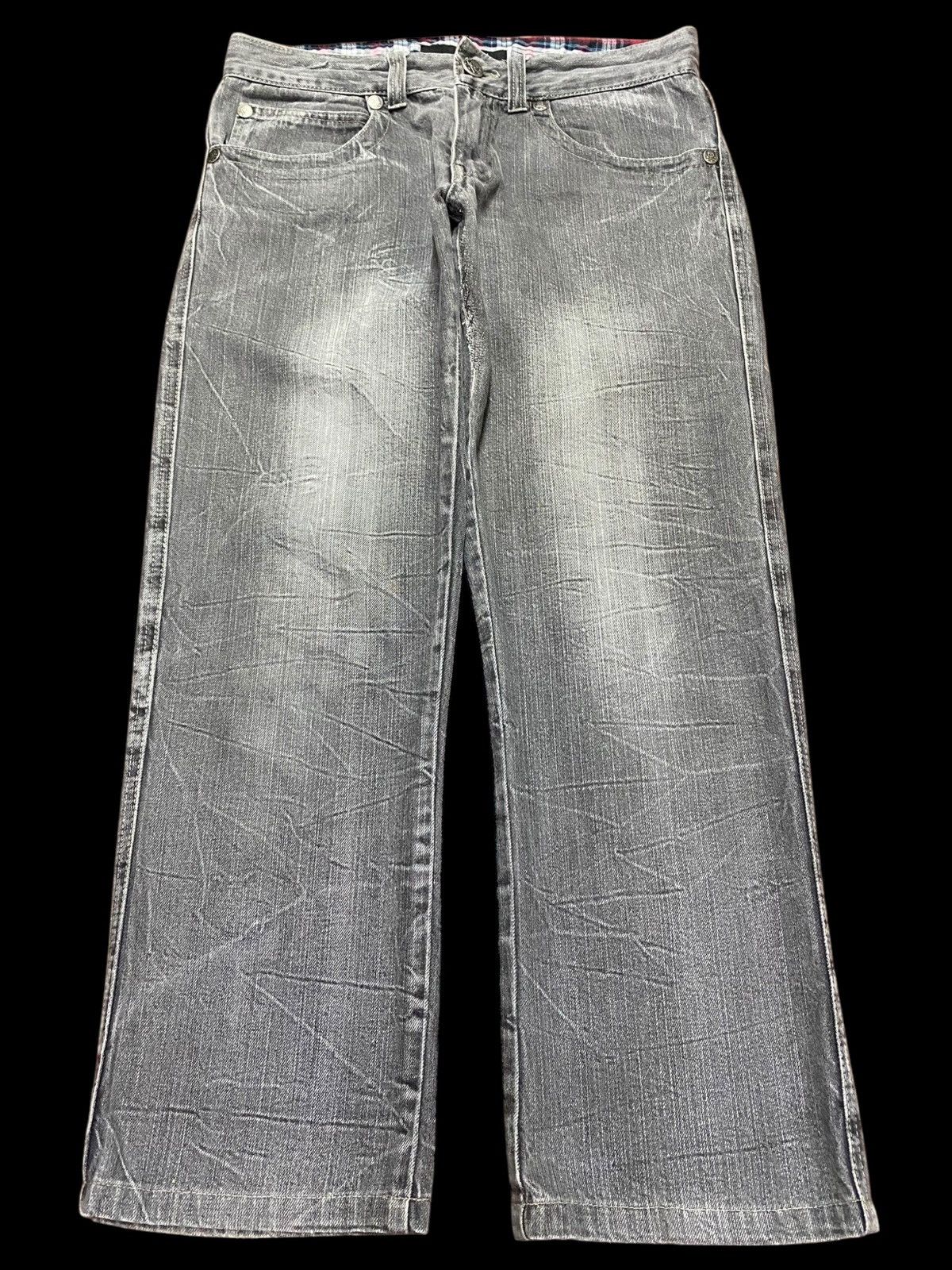 Japanese Brand Vintage Japan Brand Dominate Skull Bones Faded Loose Jeans Size US 32 / EU 48 - 1 Thumbnail