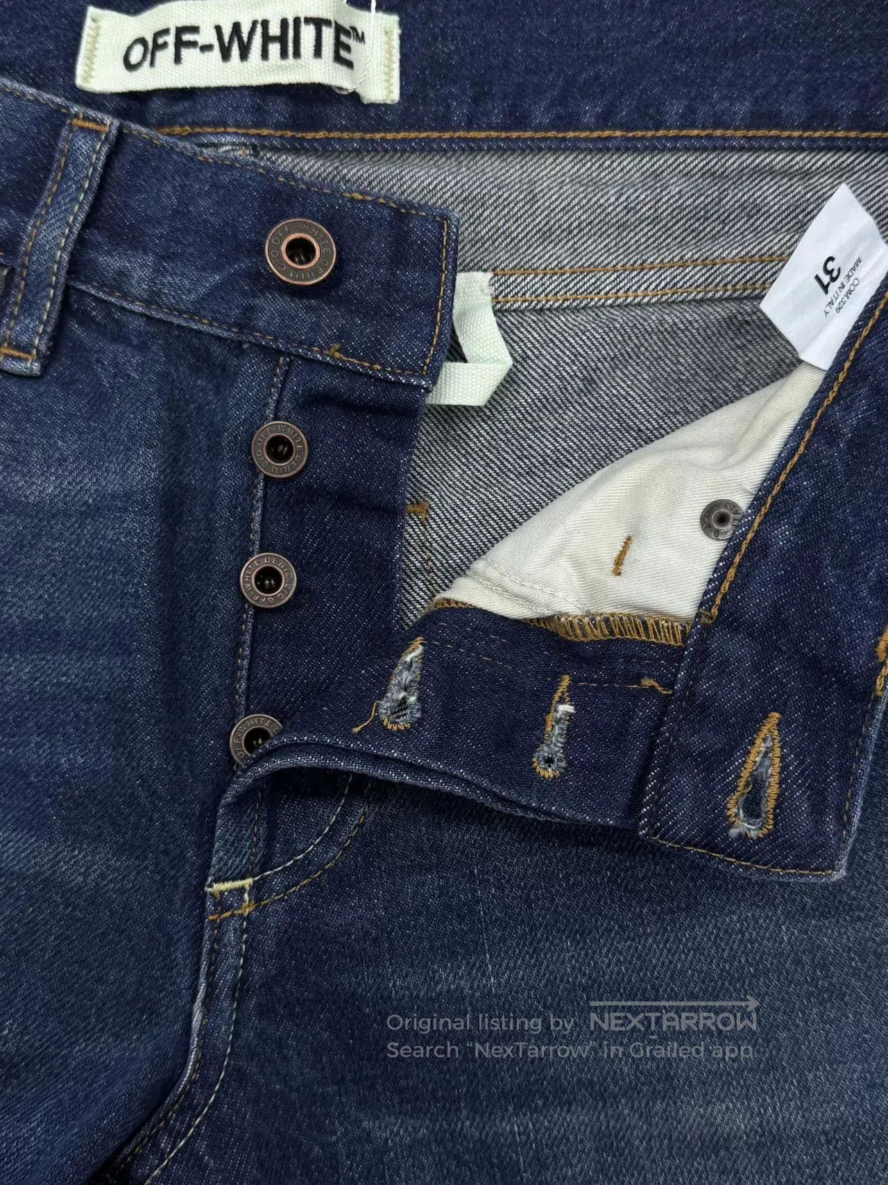 Off-White Off-White Distressed Denim Jeans Size 31. Size US 31 - 5 Thumbnail