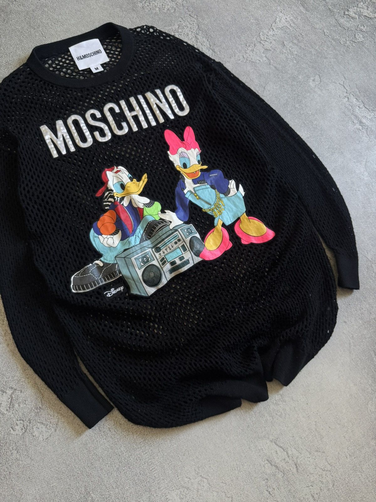 Moschino Moschino H&M Disney mesh long dress 👗 long sleeve retro Size M / US 6-8 / IT 42-44 - 3 Thumbnail