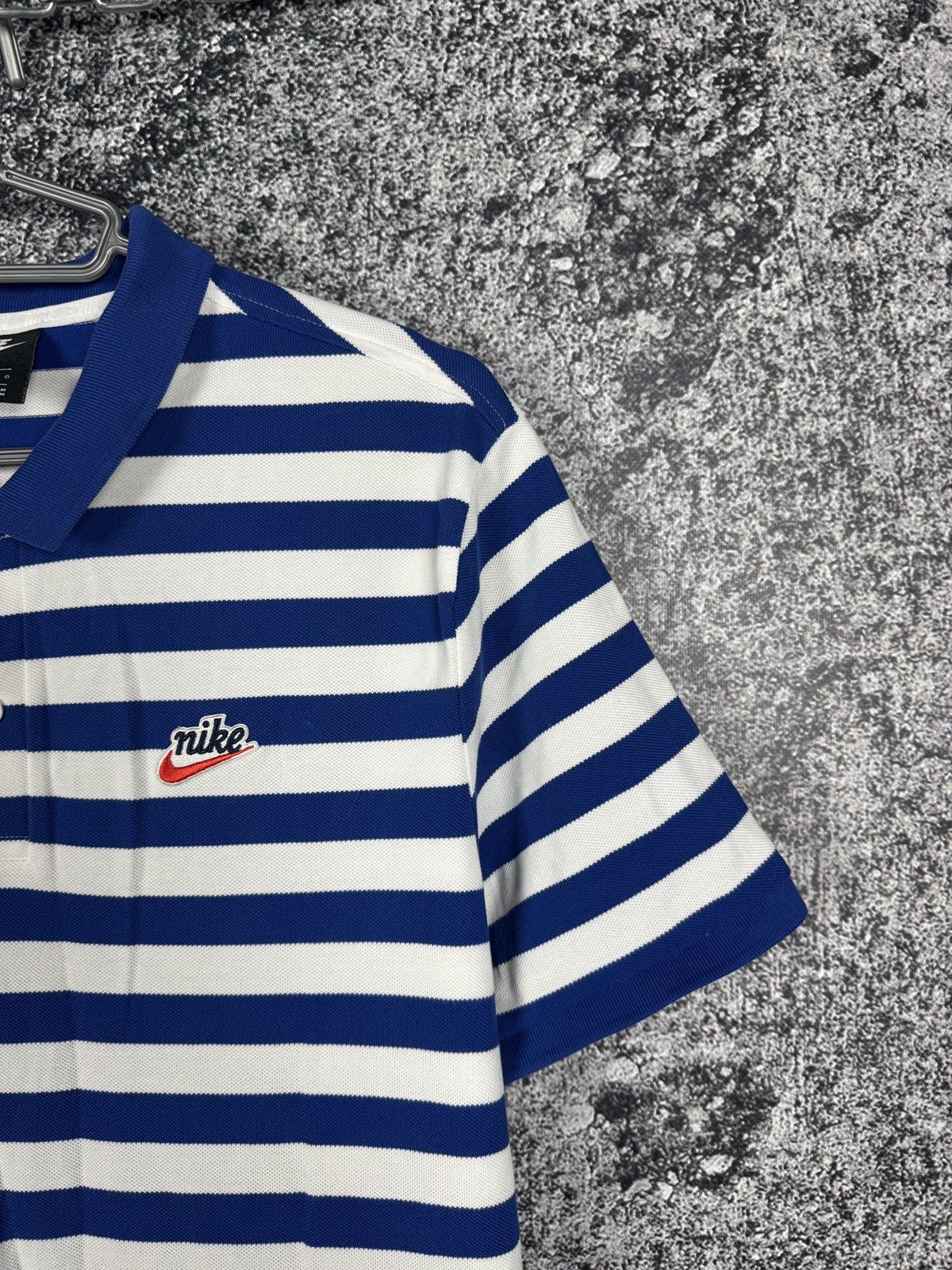 Nike Men’s Nike Sportswear Striped Short Sleeve Polo Shirt Size L Size US L / EU 52-54 / 3 - 4 Thumbnail