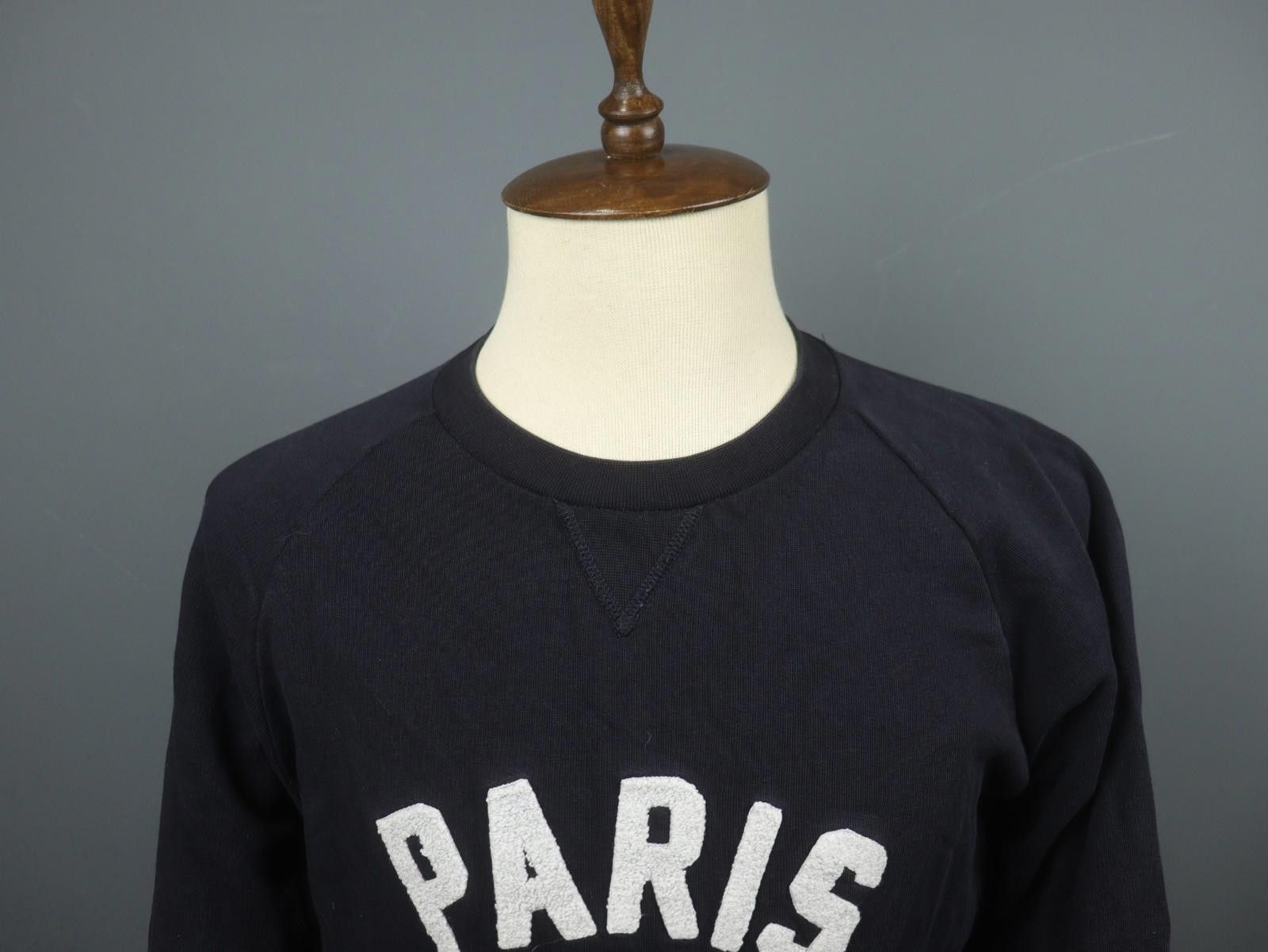 Sandro Sandro Navy Crew Neck Ribbed Pullover Sweatshirt Size XL Size XL / US 12-14 / IT 48-50 - 2 Thumbnail