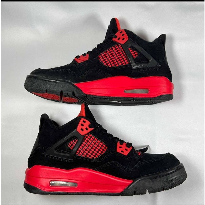 Jordan Brand × Nike Nike Air Jordan 4 Retro GS Red Thunder Men's Shoes - Size 6 Size US 6 / EU 39 - 3 Thumbnail